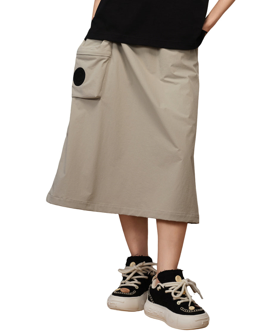 1910475-031 | WOMEN'S CARGO MIDI SKIRT | FLINT GRAY