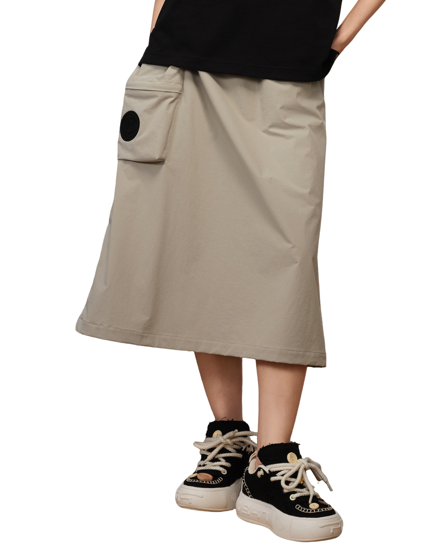 1910475-031 | WOMEN'S CARGO MIDI SKIRT | FLINT GRAY