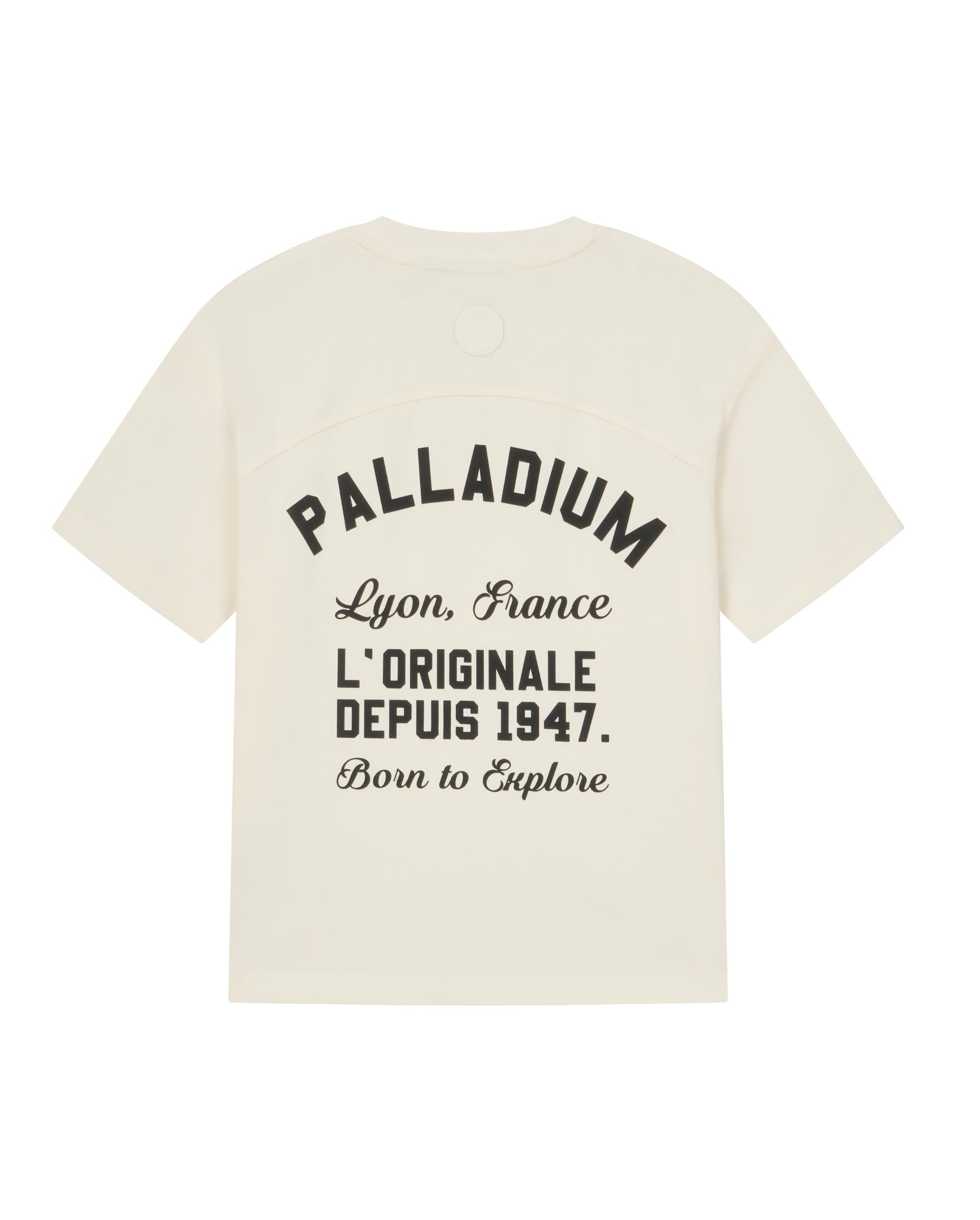 1910485-232 | WOMEN'S PALLADIUM LOGO COTTON T-SHIRT | VANILLA ICE