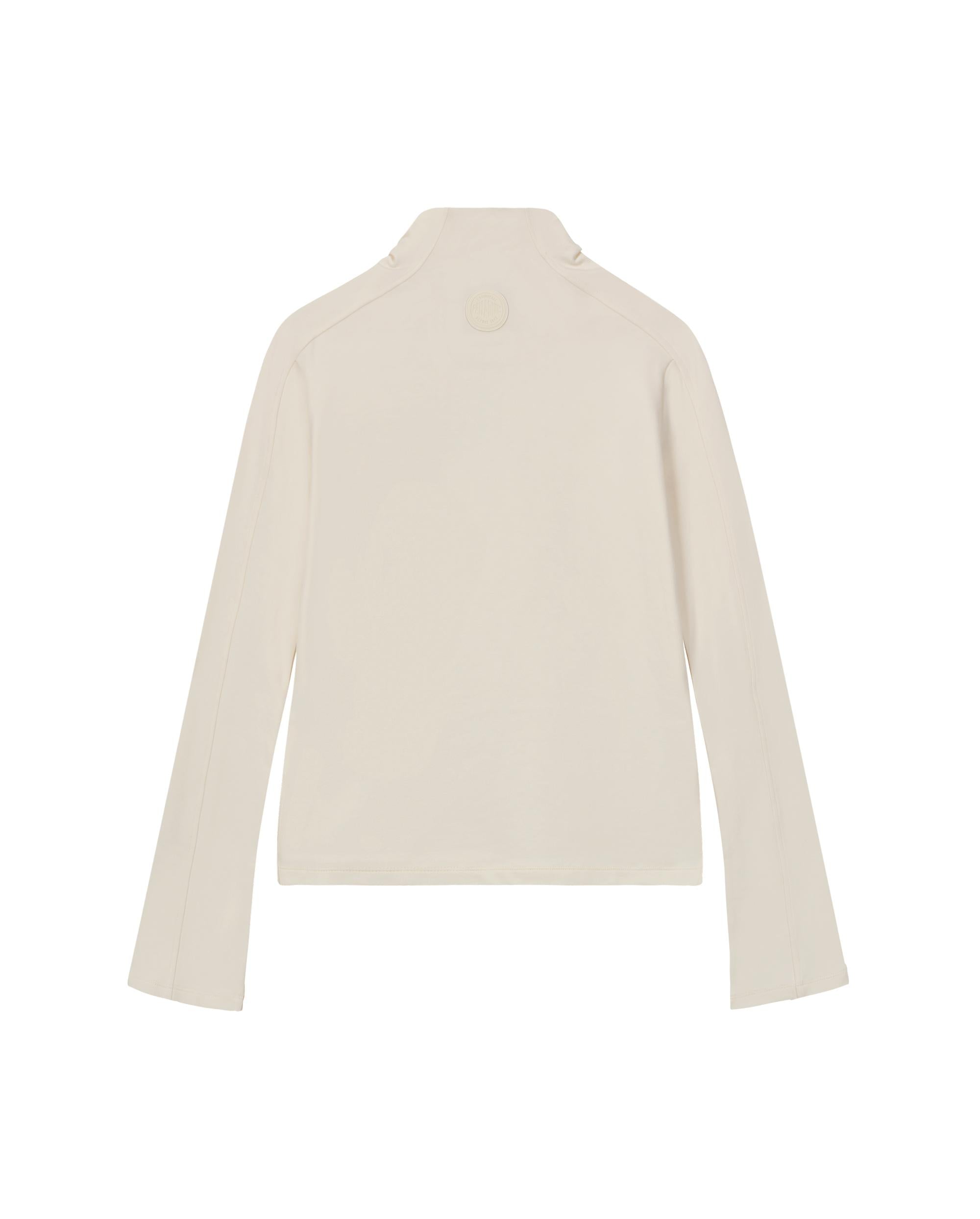 1910513-262 | WOMEN'S IRIS LOGO SLIM-FIT LONG SLEEVES T-SHIRT | MARSHMALLOW