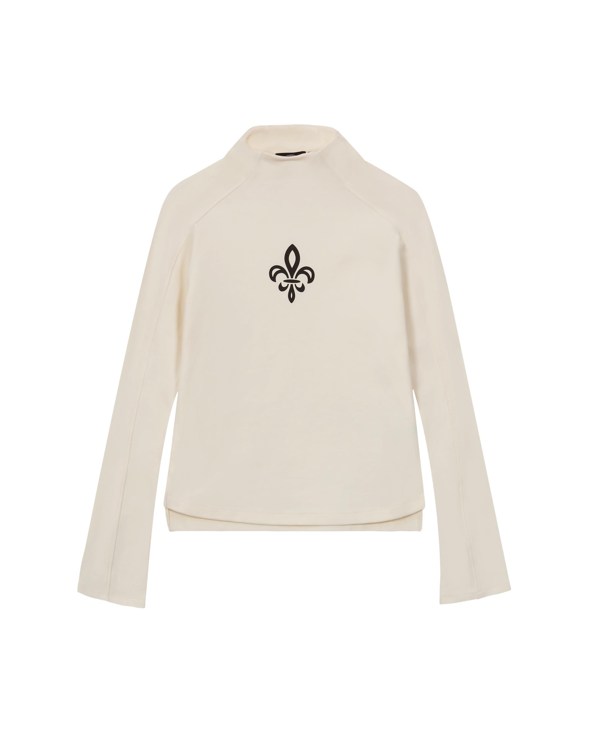 1910513-262 | WOMEN'S IRIS LOGO SLIM-FIT LONG SLEEVES T-SHIRT | MARSHMALLOW