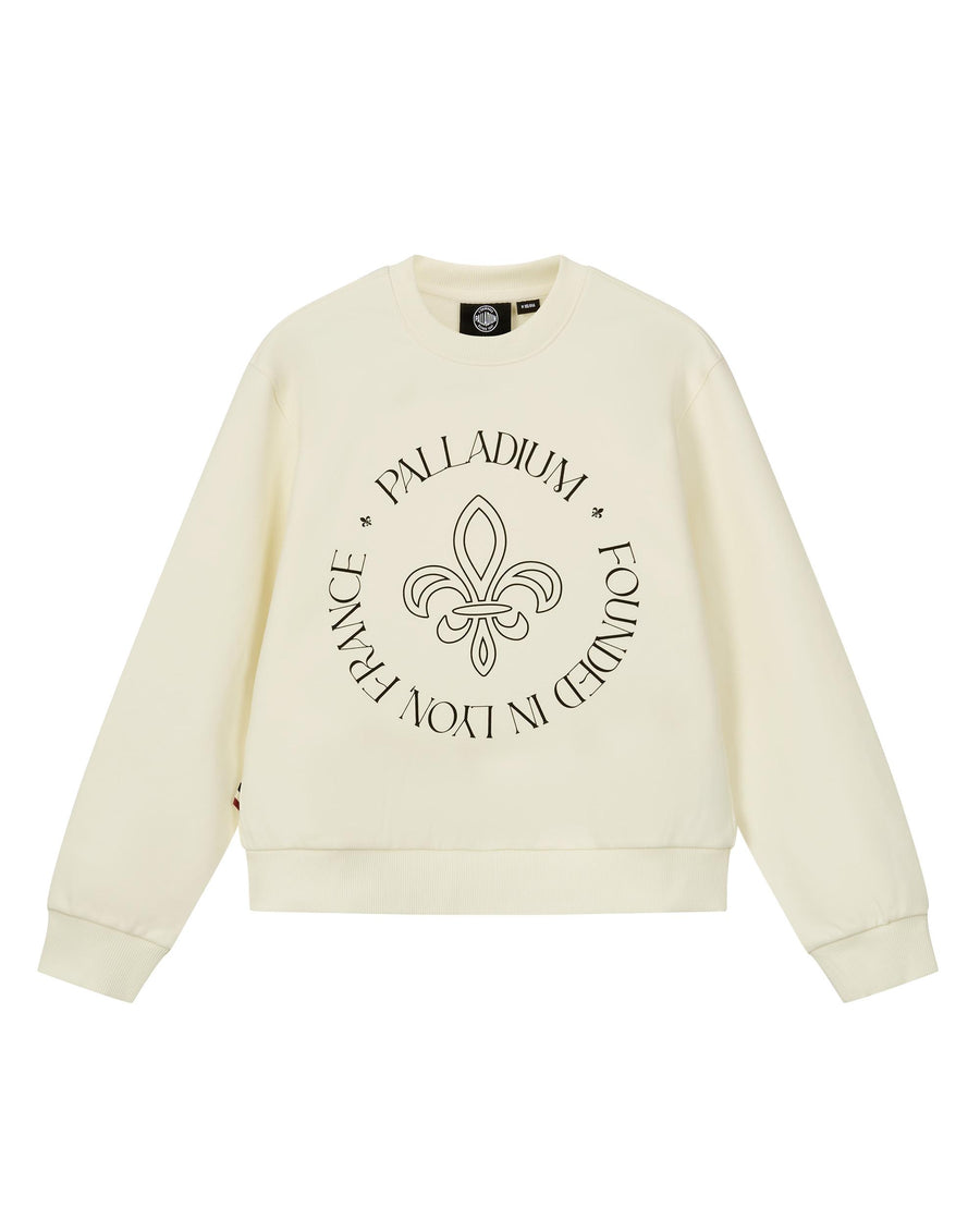 1910516-232 | WOMEN'S PALLADIUM LOGO SWEATSHIRT | VANILLA ICE