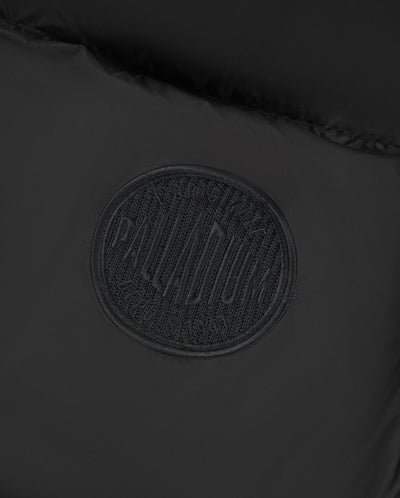 1910519-032 | WOMEN'S PALLADIUM LOGO HOODED DOWN VEST | TAP SHOE