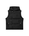 1910519-032 | WOMEN'S PALLADIUM LOGO HOODED DOWN VEST | TAP SHOE