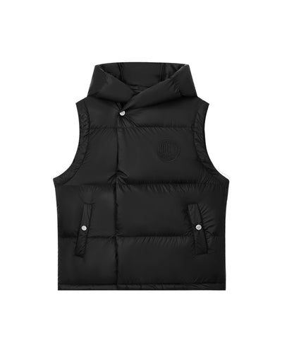 1910519-032 | WOMEN'S PALLADIUM LOGO HOODED DOWN VEST | TAP SHOE