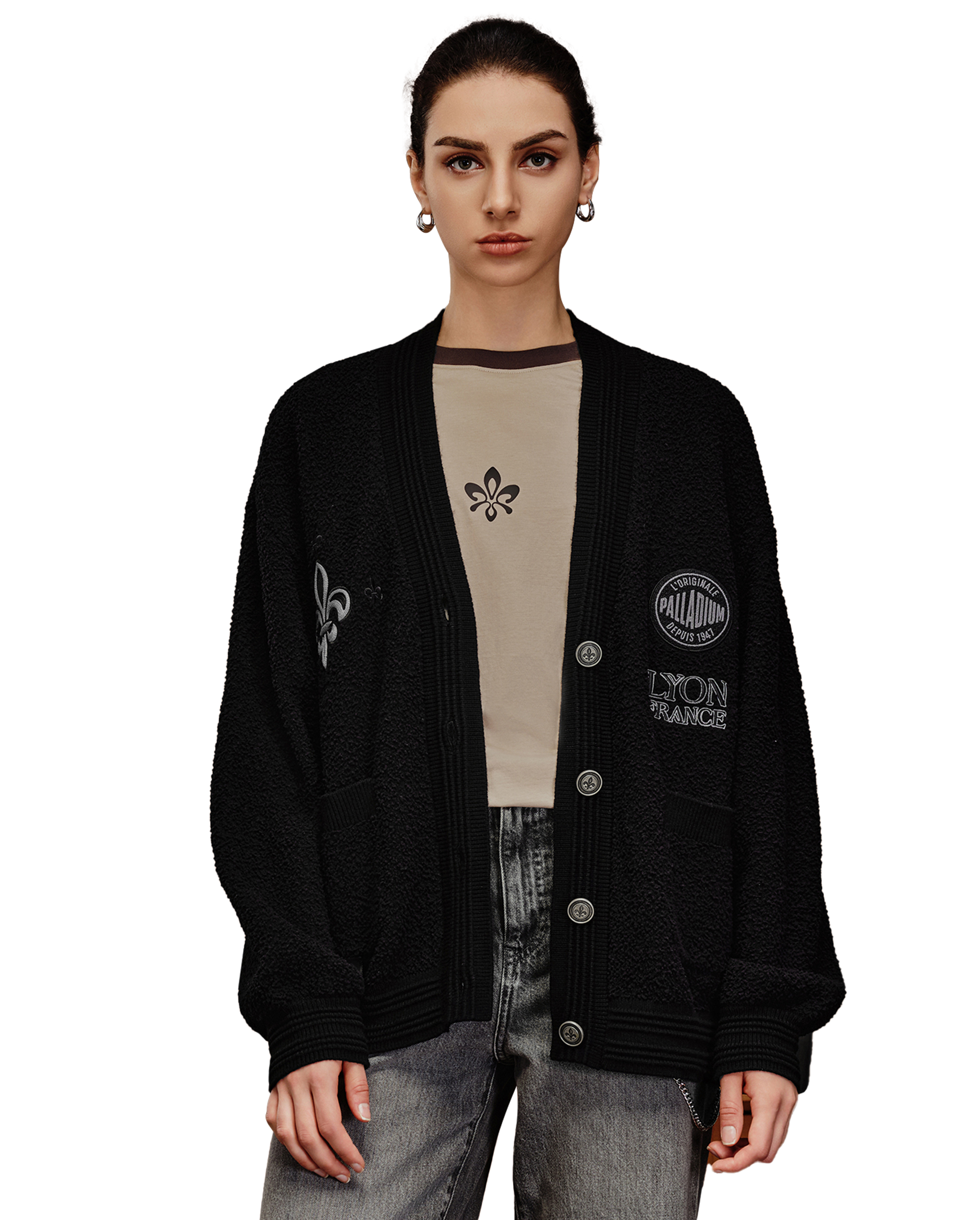 1910674-032 | WOMEN'S PALLADIUM LOGO CARDIGAN | TAP SHOE