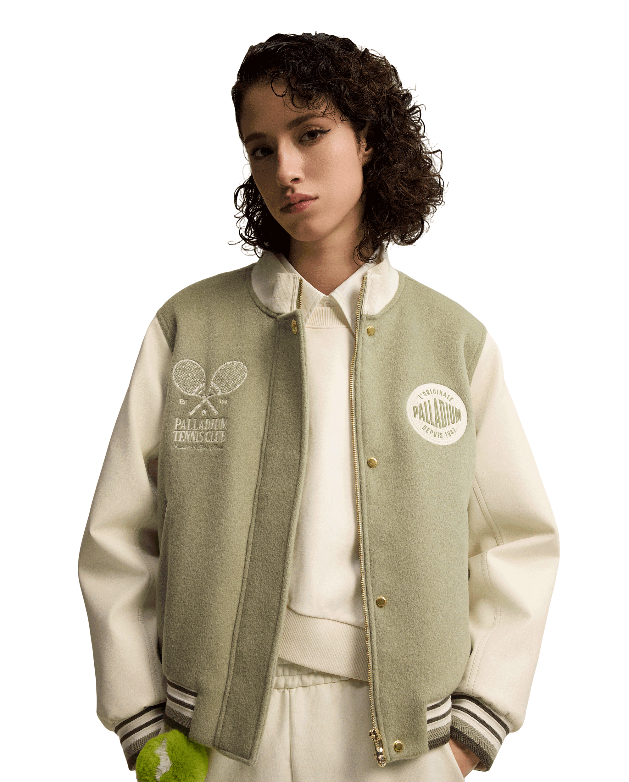 1911354-362 | WOMEN'S TENNIS CLUB LOGO COLOR BLOCKS JACKET | TEA