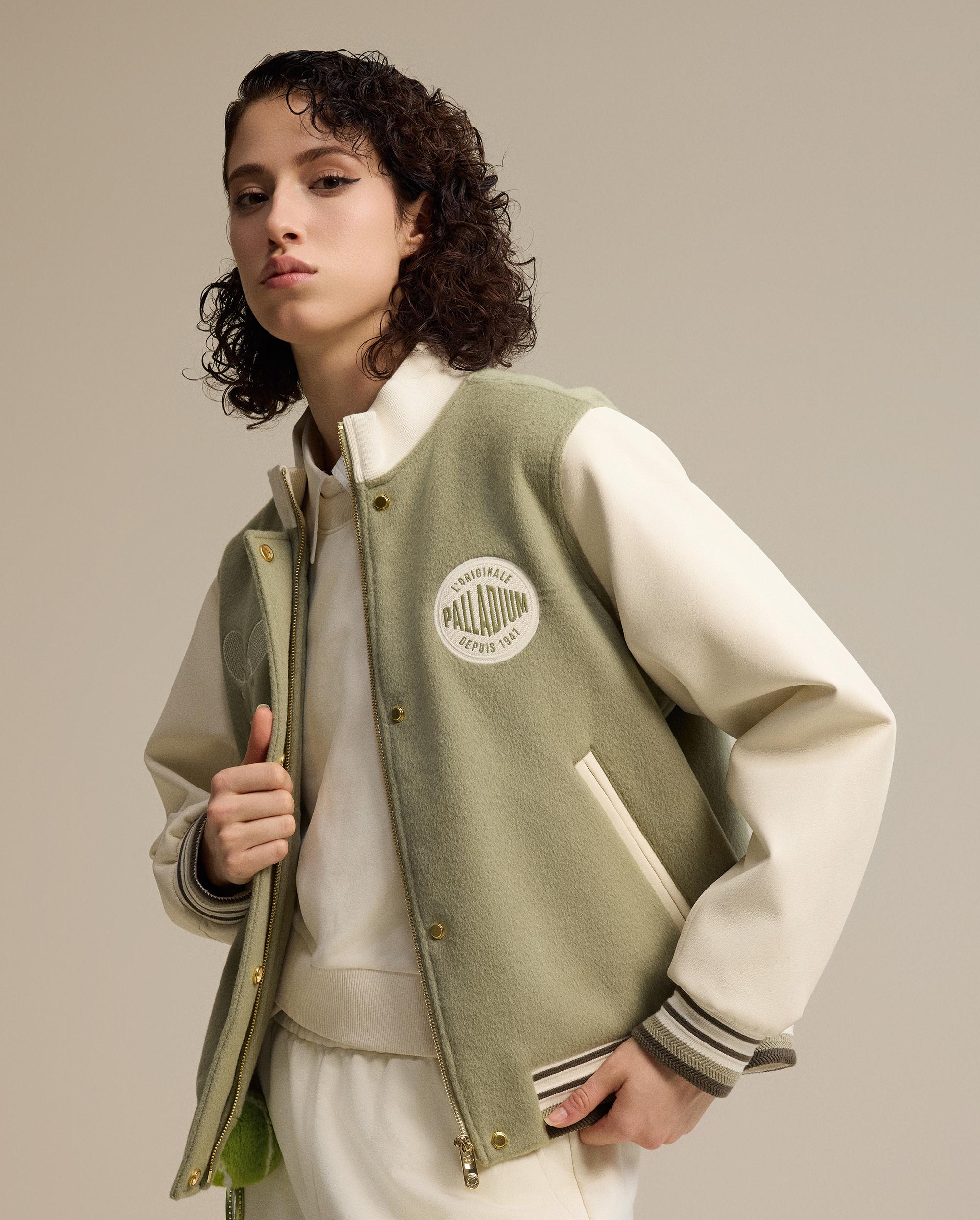 1911354-362 | WOMEN'S TENNIS CLUB LOGO COLOR BLOCKS JACKET | TEA