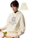 1911360-232 | WOMEN'S PALLADIUM TENNIS CLUB LOGO HOODIE | VANILLA ICE