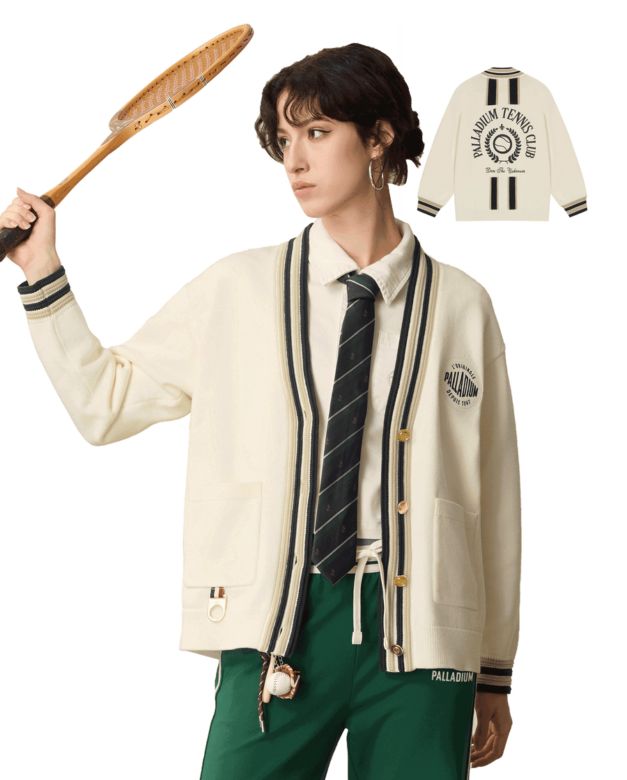 1911362-232 | WOMEN'S LOGO COLOR BLOCKS CARDIGAN | VANILLA ICE