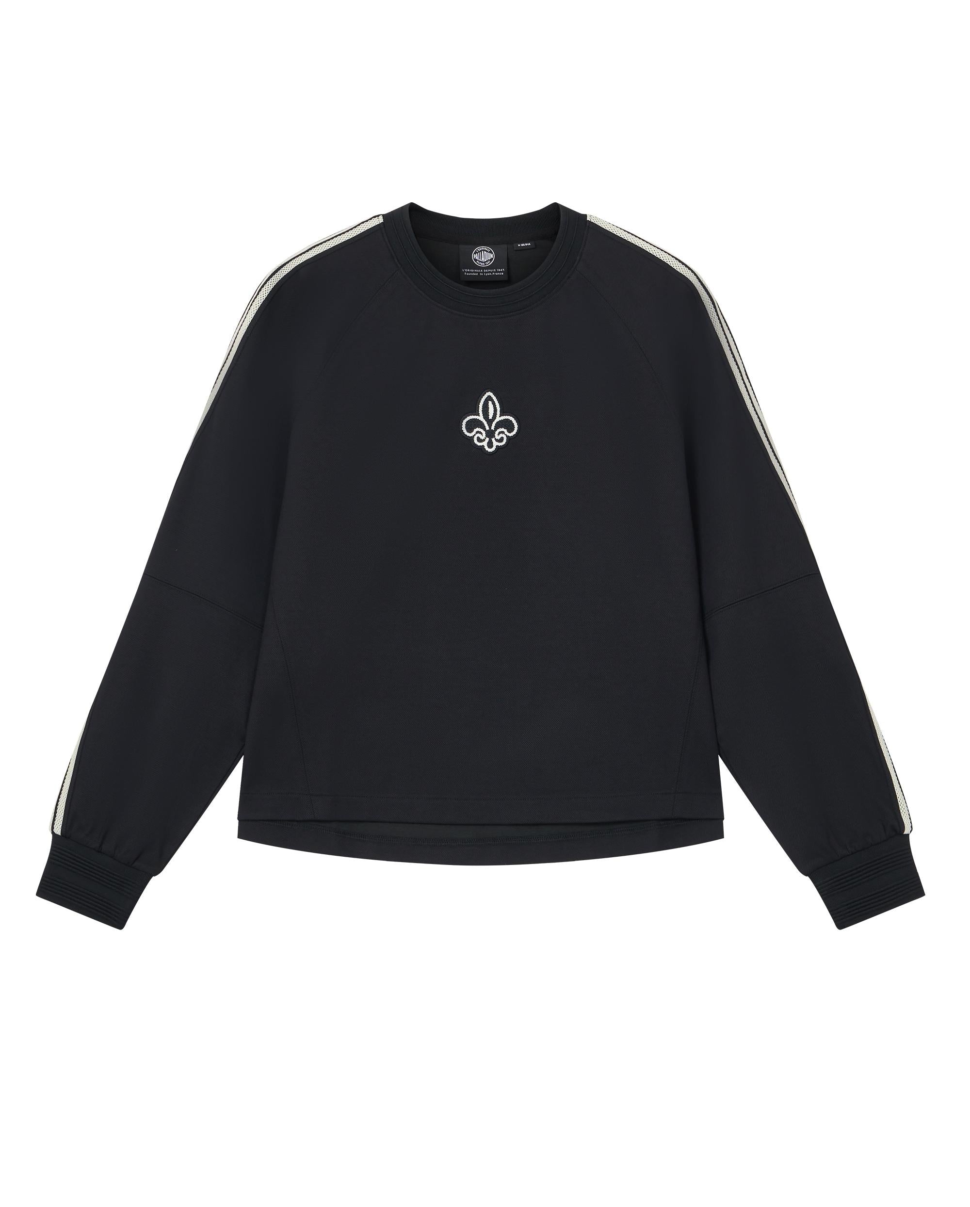 1911367-032 | WOMEN'S IRIS LOGO SIDE TAPED SWEATSHIRT | TAP SHOE