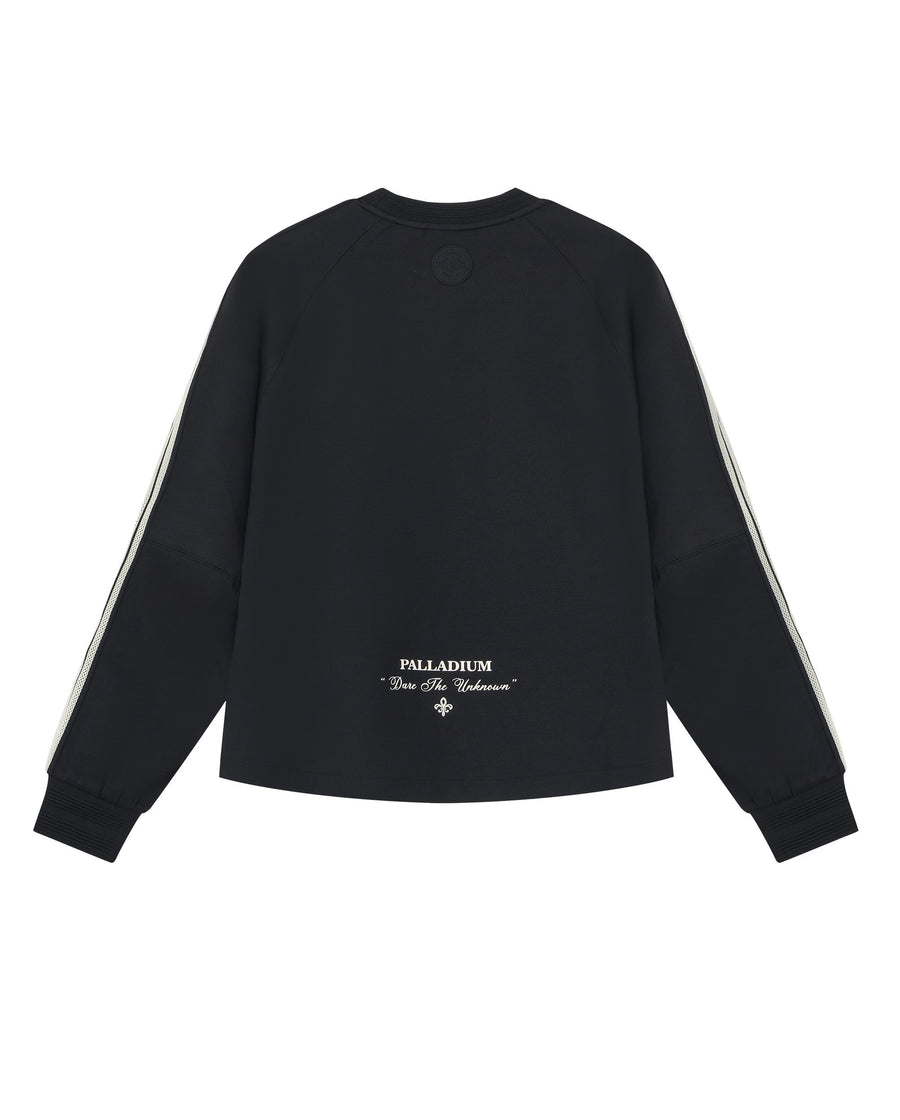 1911367-032 | WOMEN'S IRIS LOGO SIDE TAPED SWEATSHIRT | TAP SHOE