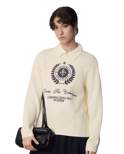 1911376-232 | WOMEN'S LOGO SWEATER | VANILLA ICE