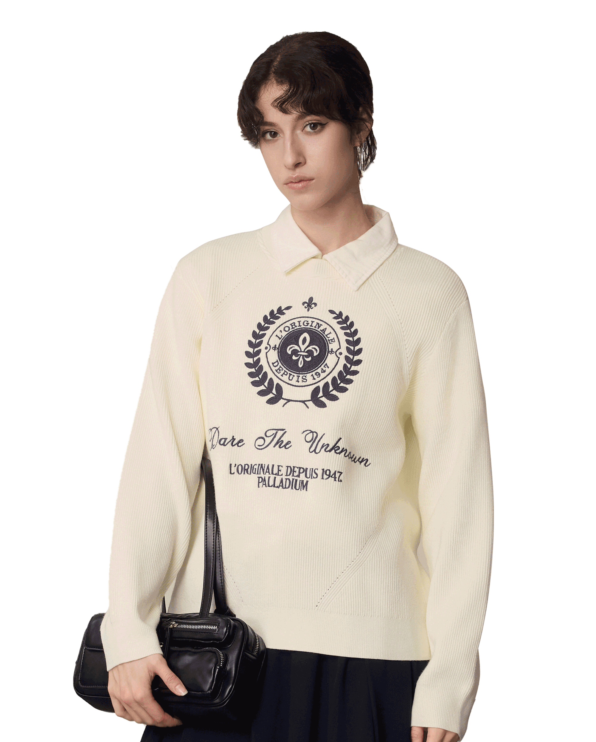 1911376-232 | WOMEN'S LOGO SWEATER | VANILLA ICE