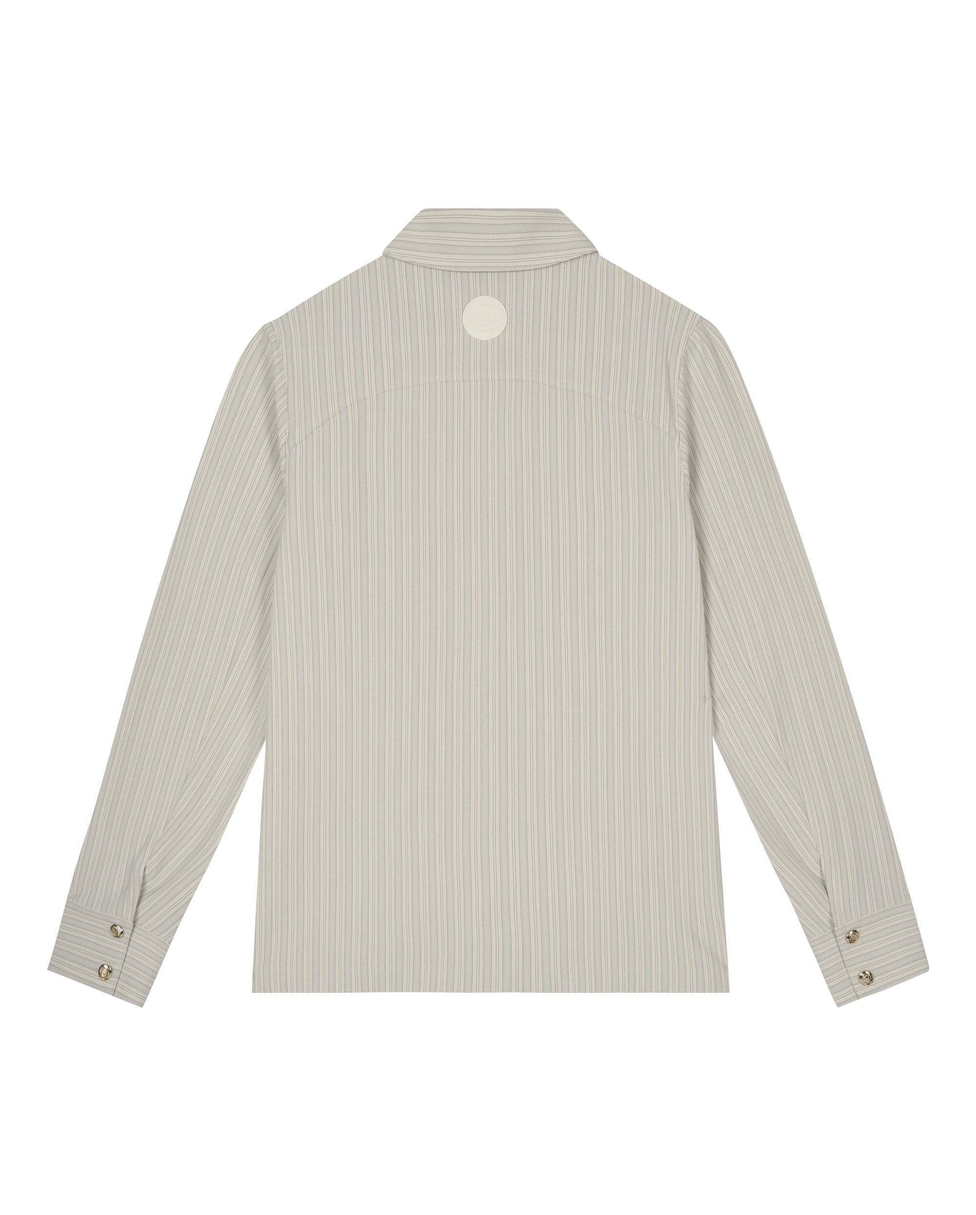 1911381-556 | WOMEN'S PALLADIUM LOGO STRIPED SHIRT | GREY WHITE STRIPES
