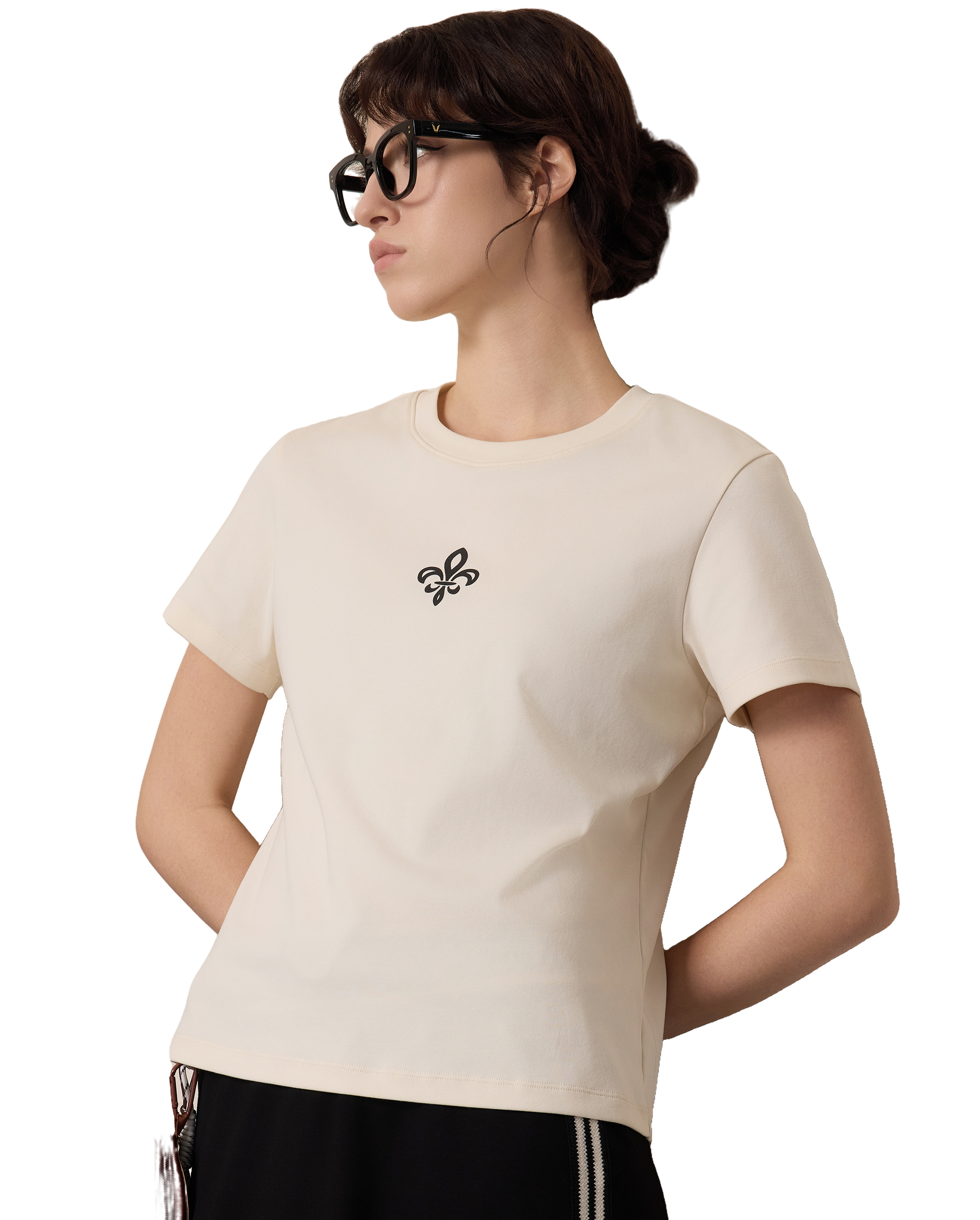 1911397-262 | WOMEN'S IRIS LOGO LOOSE FIT T-SHIRT | MARSHMALLOW