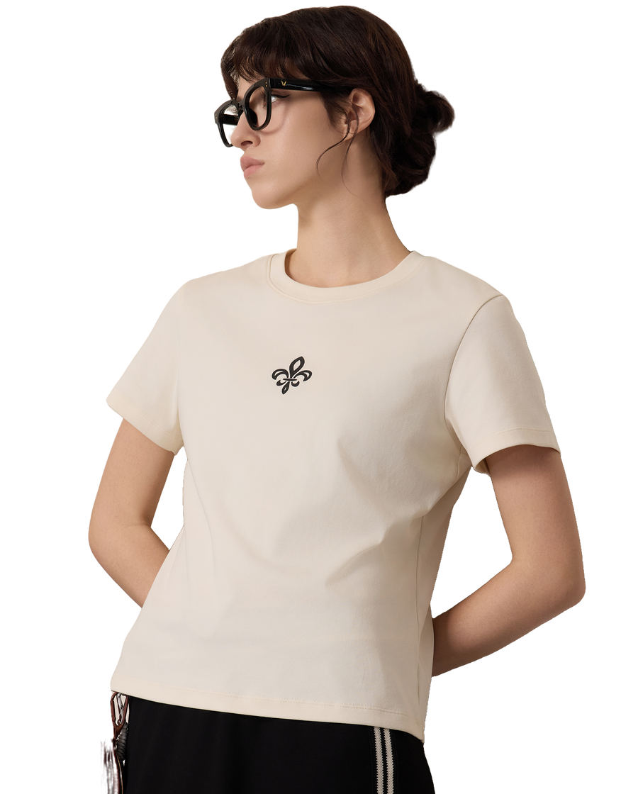 1911397-262 | WOMEN'S IRIS LOGO LOOSE FIT T-SHIRT | MARSHMALLOW