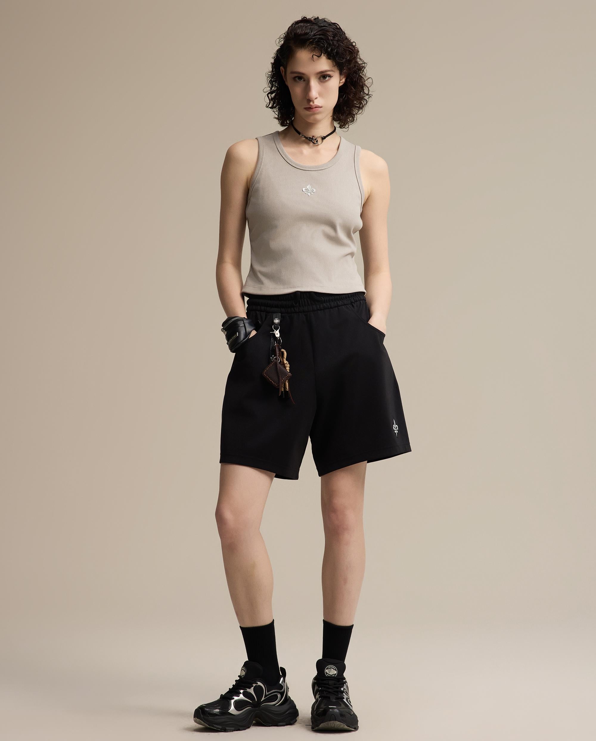 1911398-031 | WOMEN'S IRIS LOGO TANK TOP | FLINT GRAY