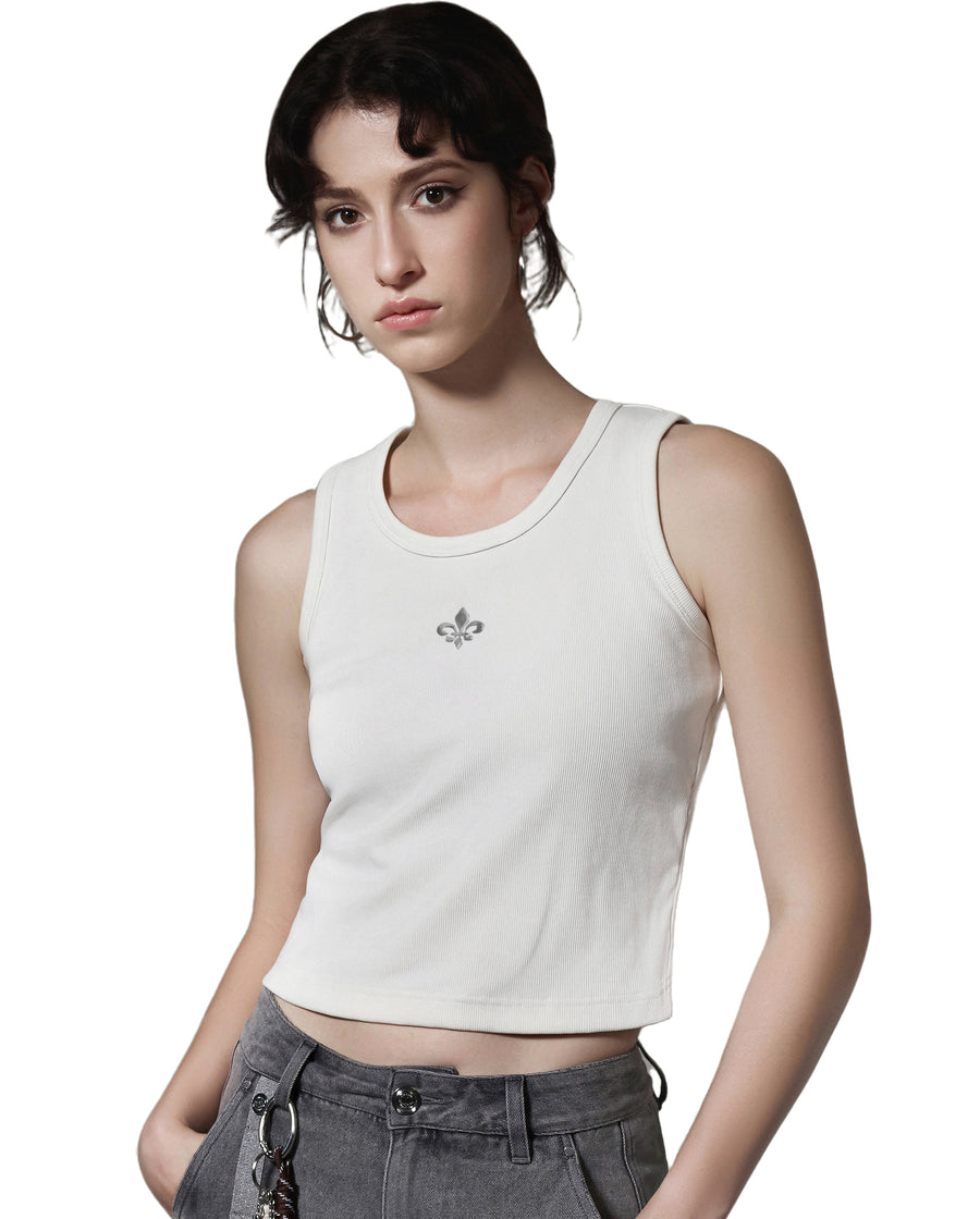 1911398-262 | WOMEN'S IRIS LOGO TANK TOP | MARSHMALLOW