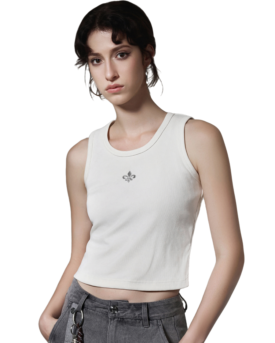 1911398-262 | WOMEN'S IRIS LOGO TANK TOP | MARSHMALLOW
