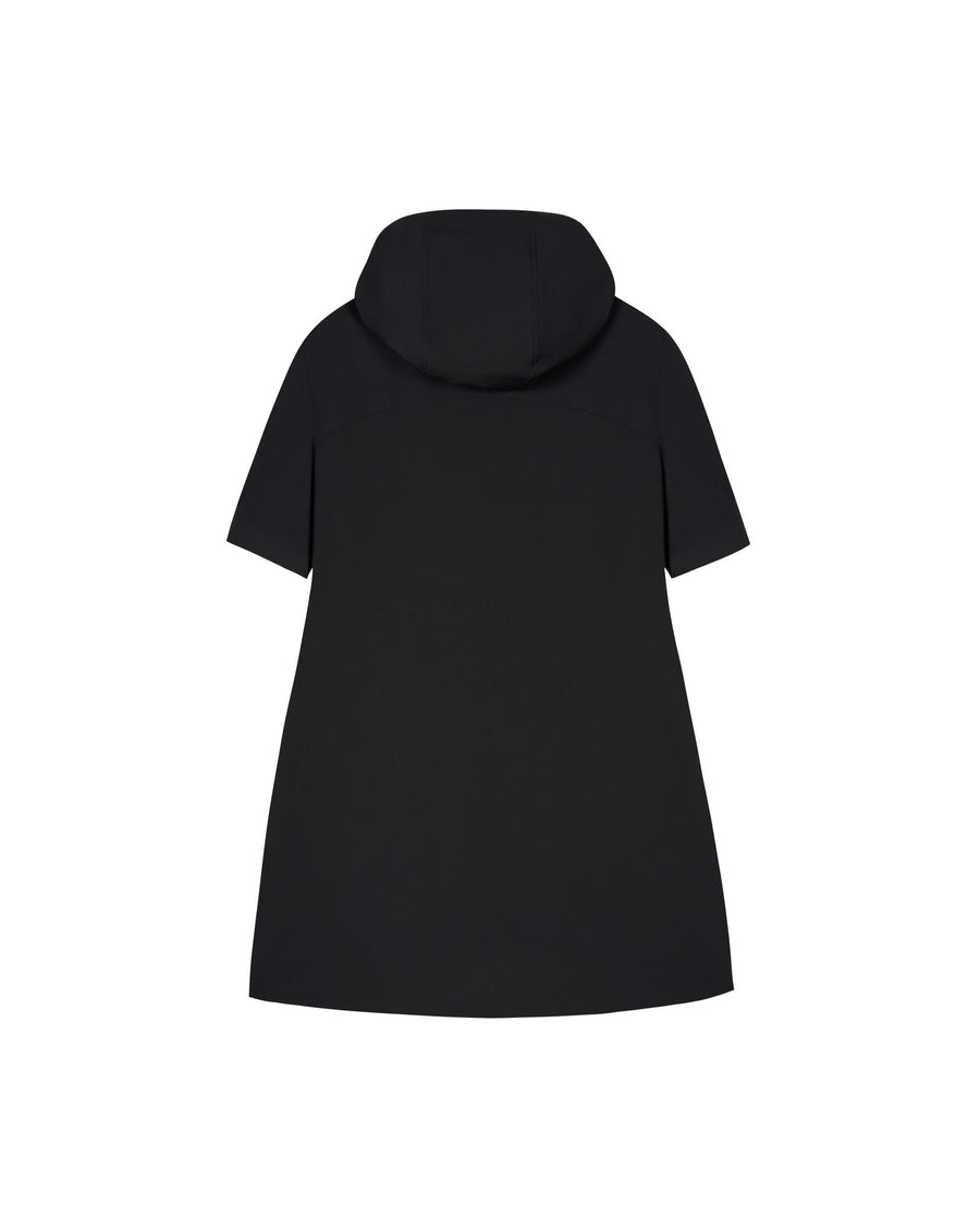 1911403-032 | WOMEN'S LOGO HALF-ZIP LOOSE FIT HOODED DRESS | TAP SHOE
