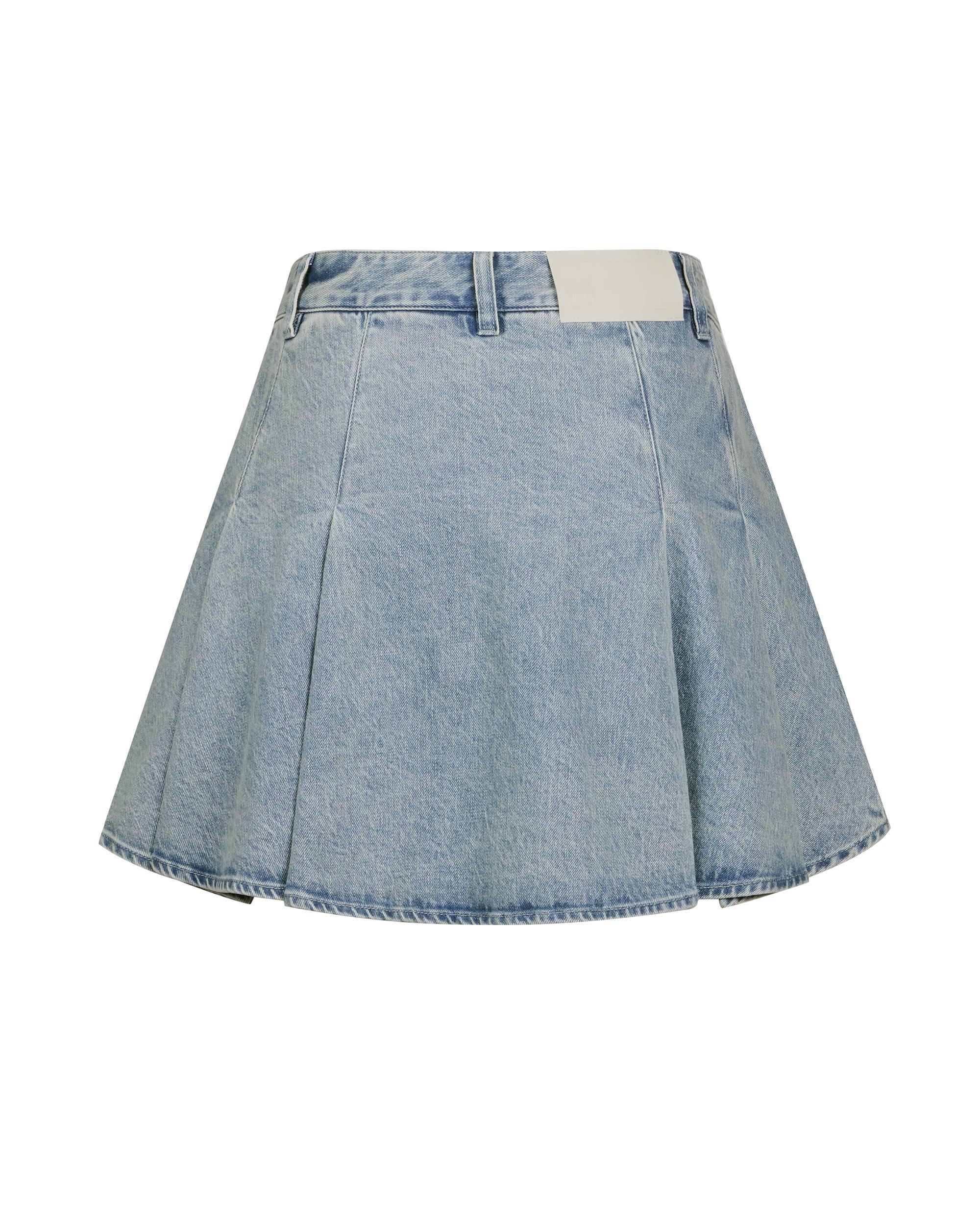 1911420-424 | WOMEN'S IRIS LOGO DENIM SHORT SHIRT | BLUE SHADOW