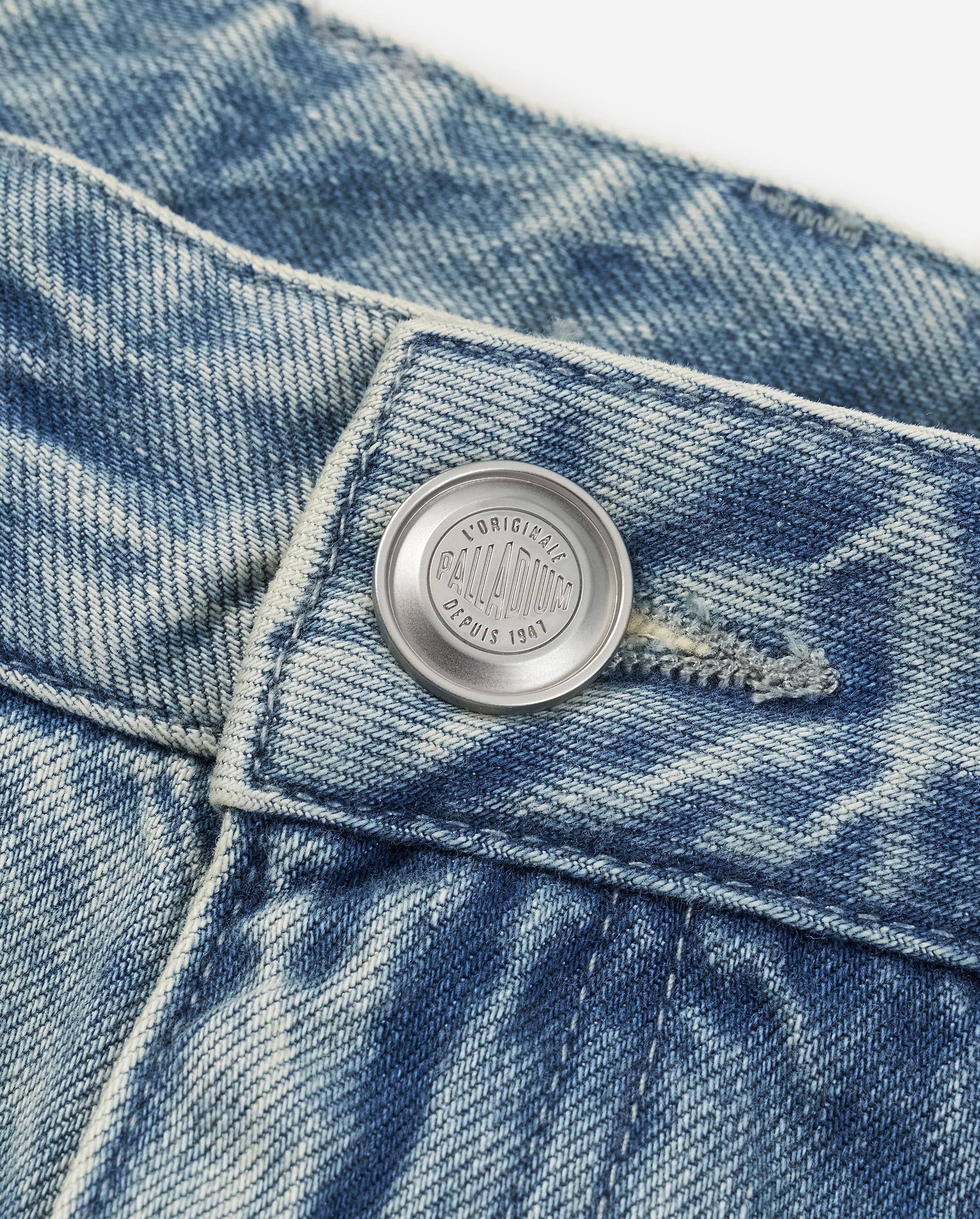 1911420-424 | WOMEN'S IRIS LOGO DENIM SHORT SHIRT | BLUE SHADOW