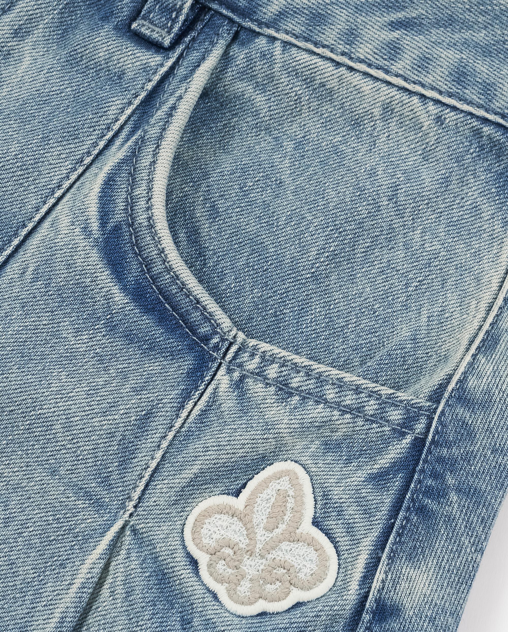 1911420-424 | WOMEN'S IRIS LOGO DENIM SHORT SHIRT | BLUE SHADOW