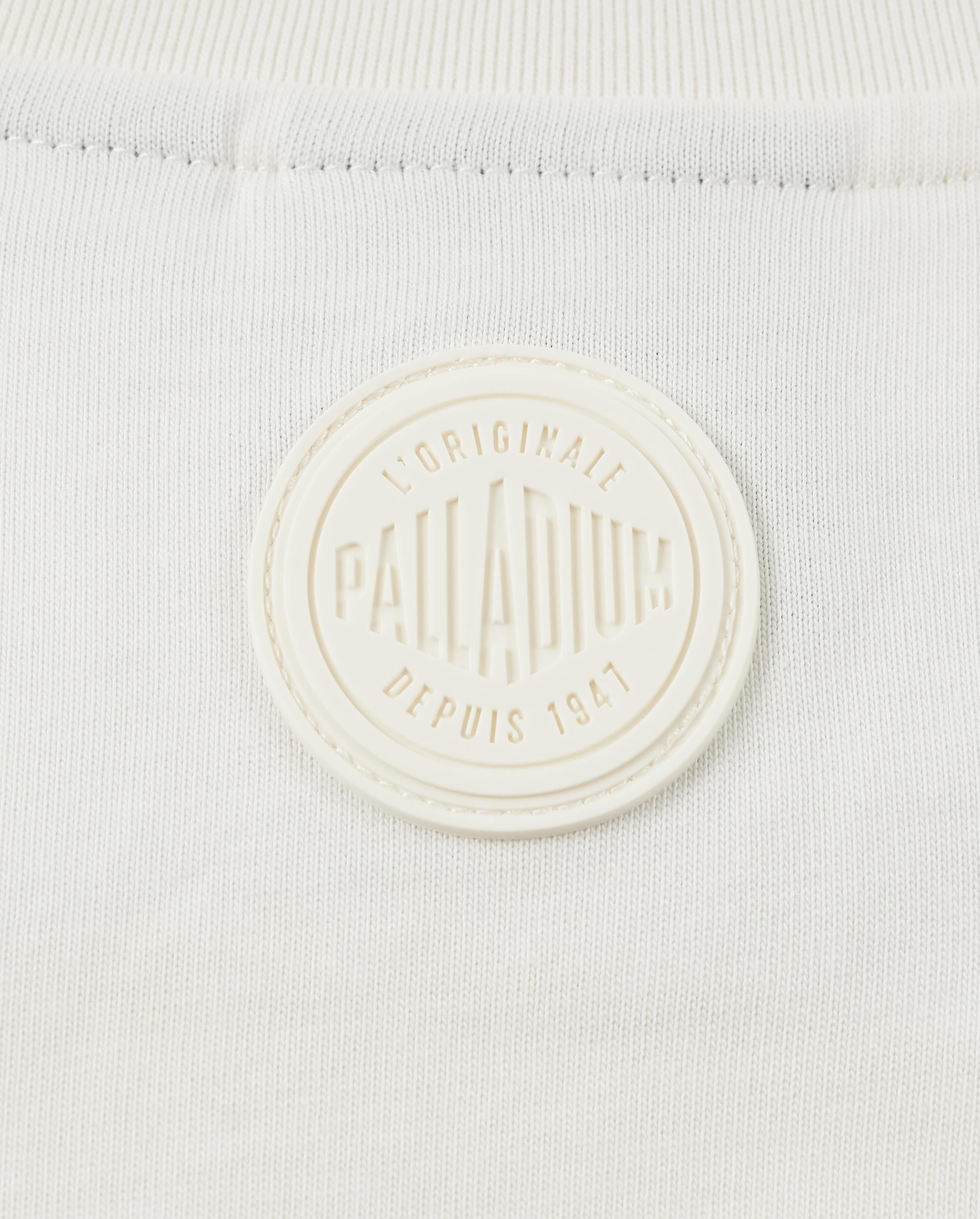 1911422-262 | WOMEN'S DARE THE UNKNOWN IRIS LOGO COTTON T-SHIRT | MARSHMALLOW