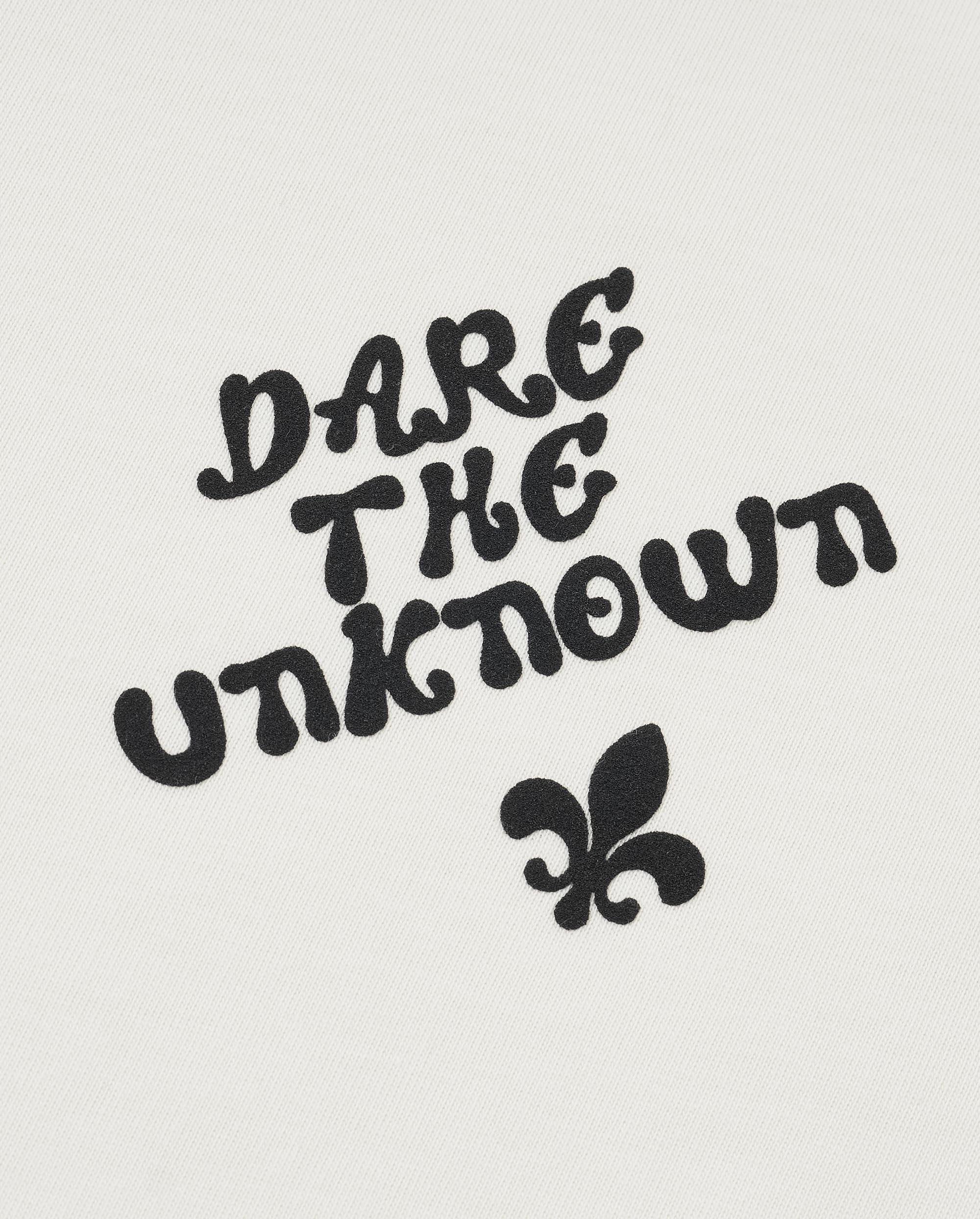 1911422-262 | WOMEN'S DARE THE UNKNOWN IRIS LOGO COTTON T-SHIRT | MARSHMALLOW