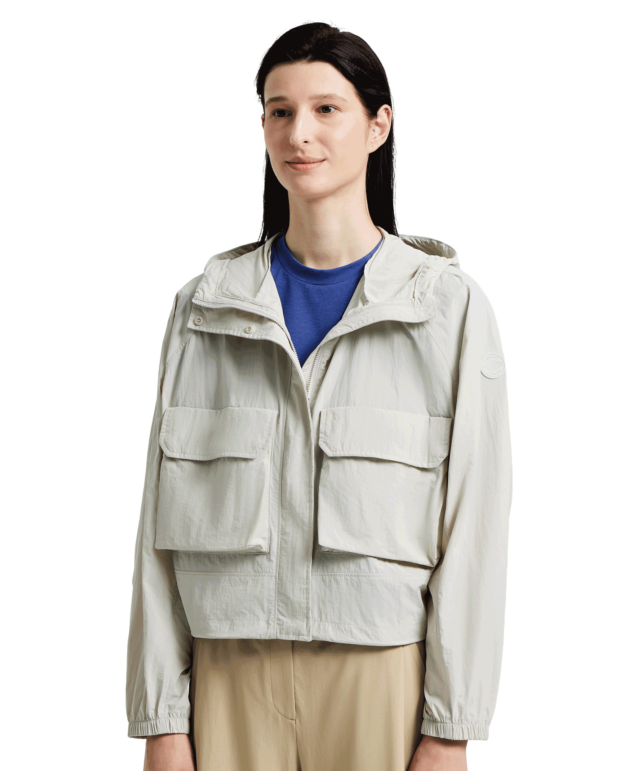 1911536-090 | WOMEN'S CARGO HOODED JACKET | GLACIER GREY