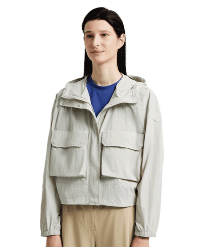 1911536-090 | WOMEN'S CARGO HOODED JACKET | GLACIER GREY