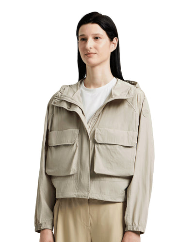 1911536-264 | WOMEN'S CARGO HOODED JACKET | CHALK
