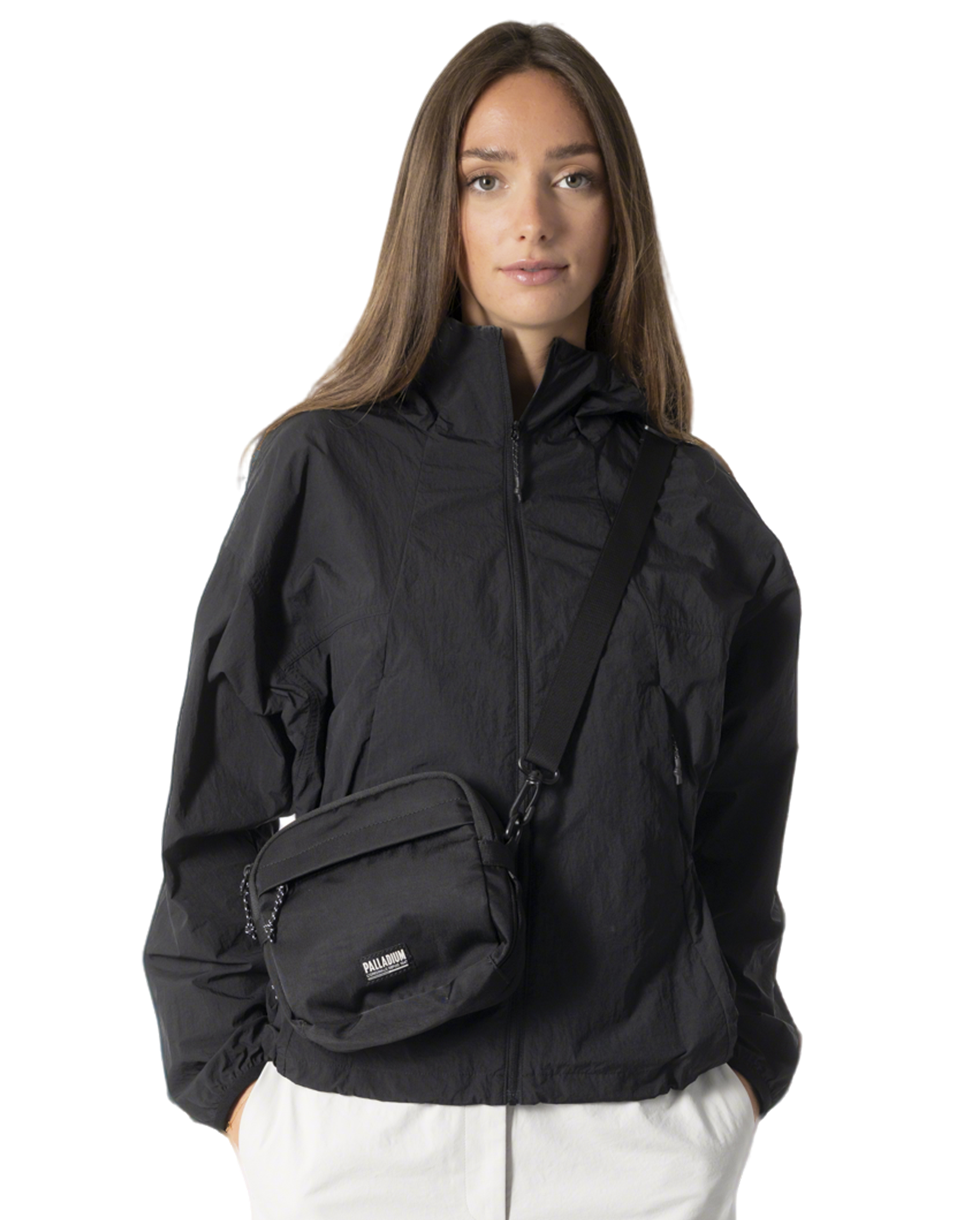 1911712-008 | WOMEN'S HOODED JACKET | BLACK