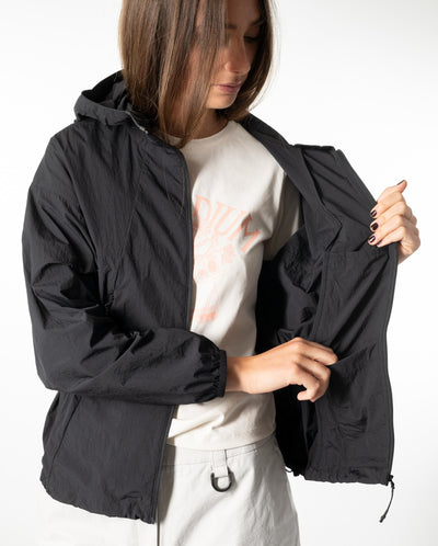 1911712-008 | WOMEN'S HOODED JACKET | BLACK