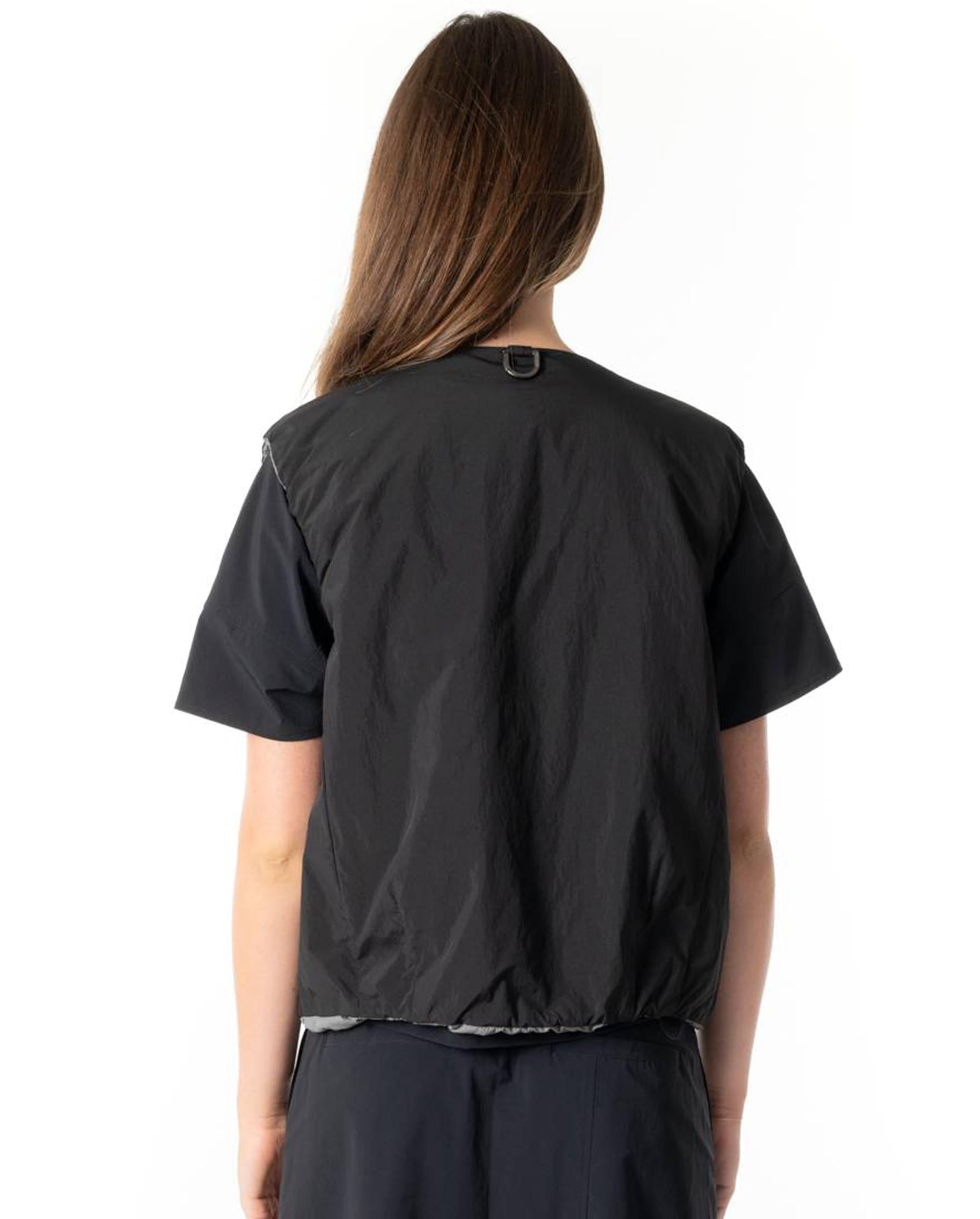 1911713-008 | WOMEN'S WATER REPELLENT REVERSIBLE PADDED VEST JAC | BLACK