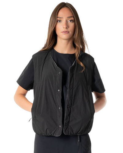 1911713-008 | WOMEN'S WATER REPELLENT REVERSIBLE PADDED VEST JAC | BLACK