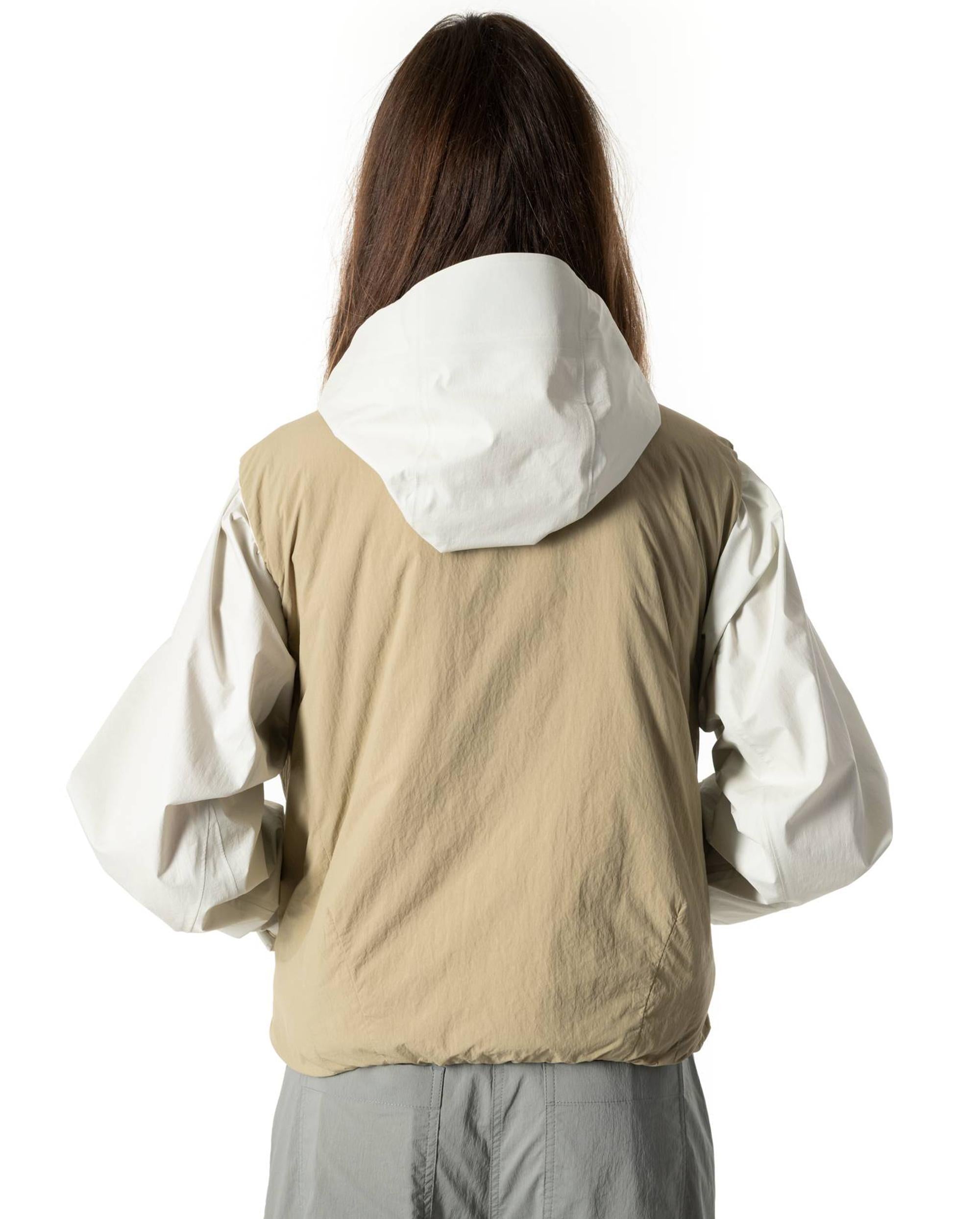 1911713-257 | WOMEN'S WATER REPELLENT REVERSIBLE PADDED VEST JAC | WARM SAND