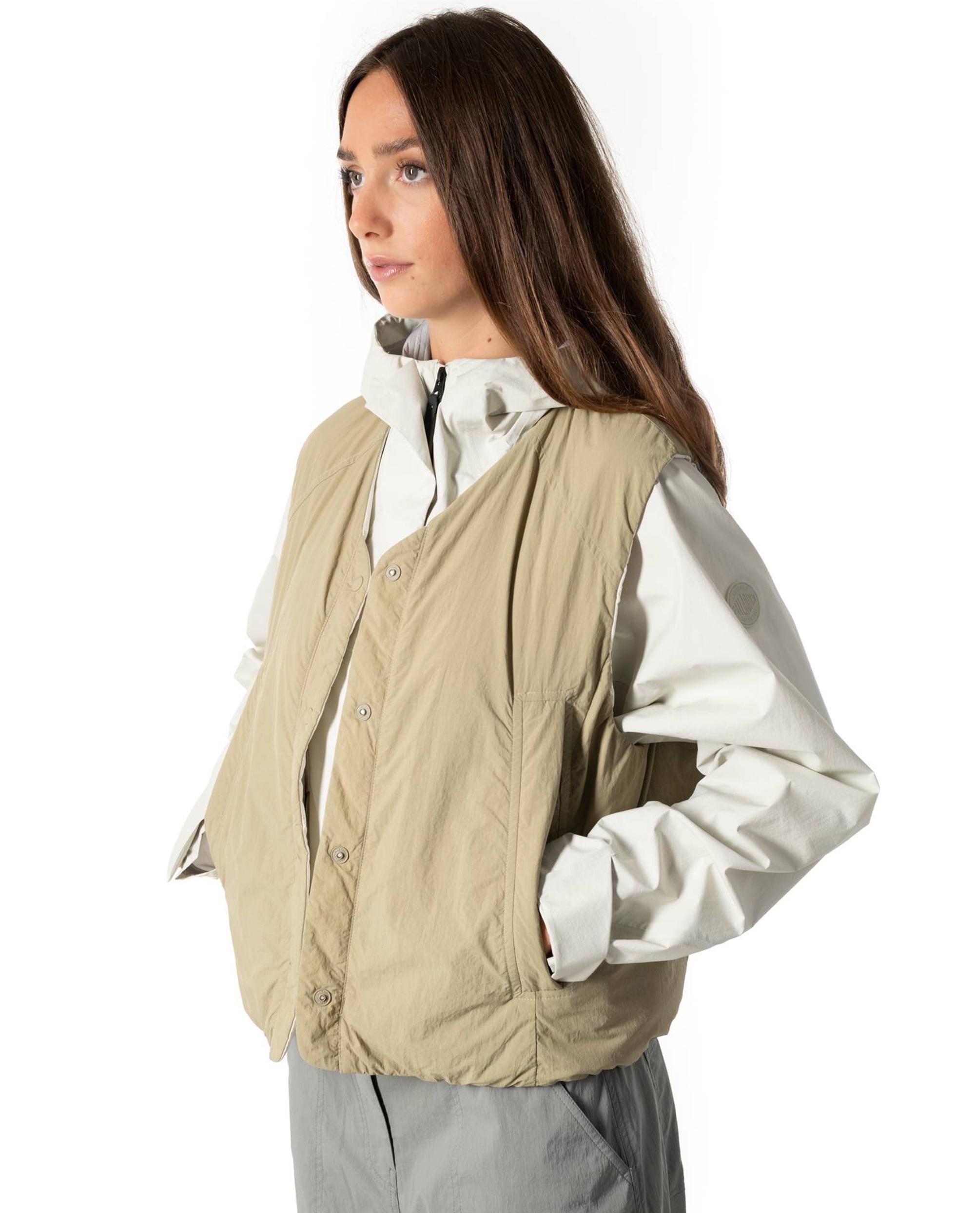 1911713-257 | WOMEN'S WATER REPELLENT REVERSIBLE PADDED VEST JAC | WARM SAND