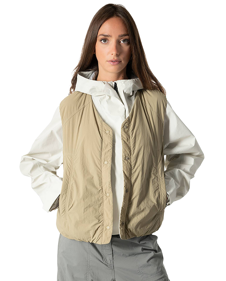 1911713-257 | WOMEN'S WATER REPELLENT REVERSIBLE PADDED VEST JAC | WARM SAND