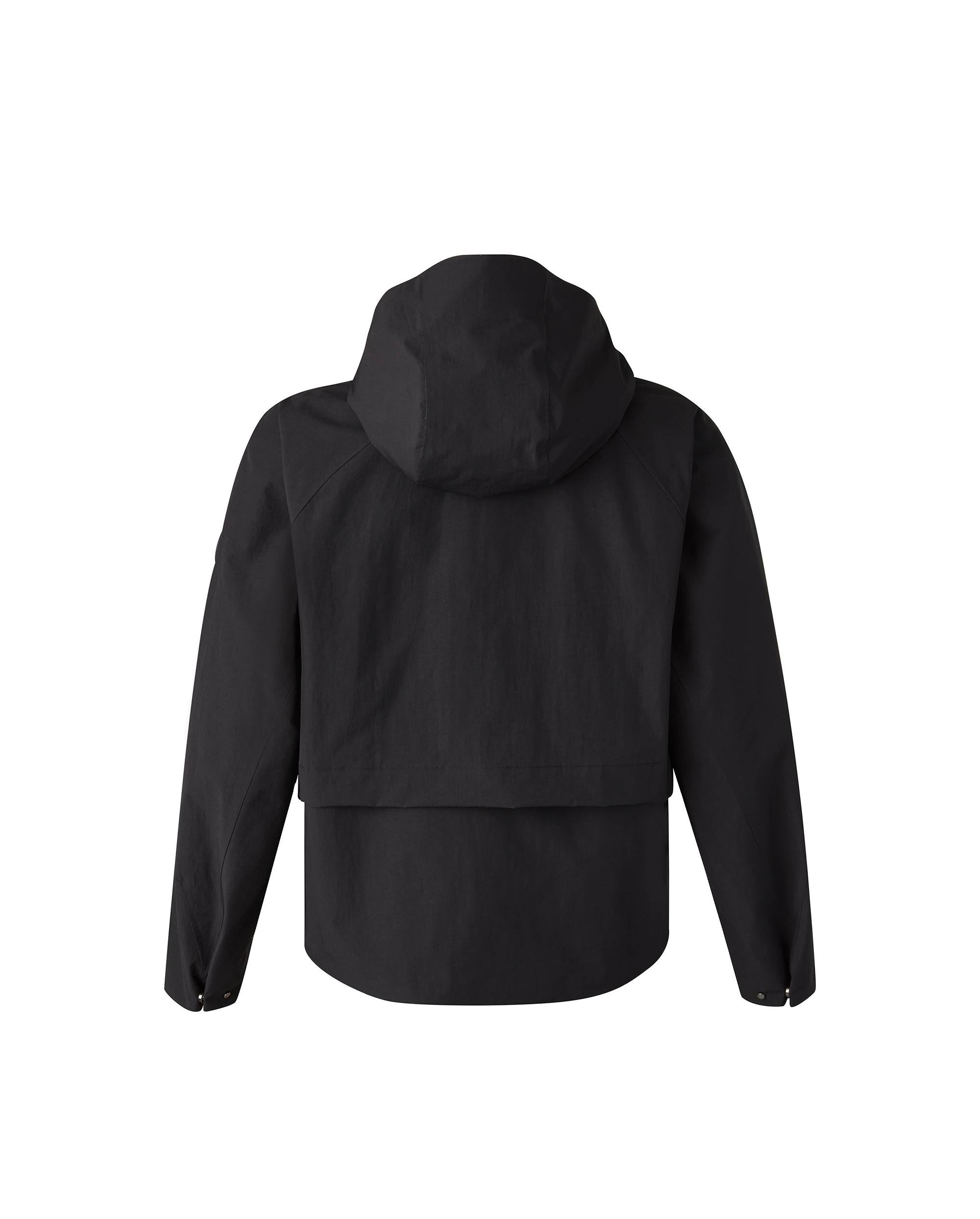 1911714-008 | WOMEN'S WATER REPELLENT WINDBREAKER HOODED JACKET | BLACK