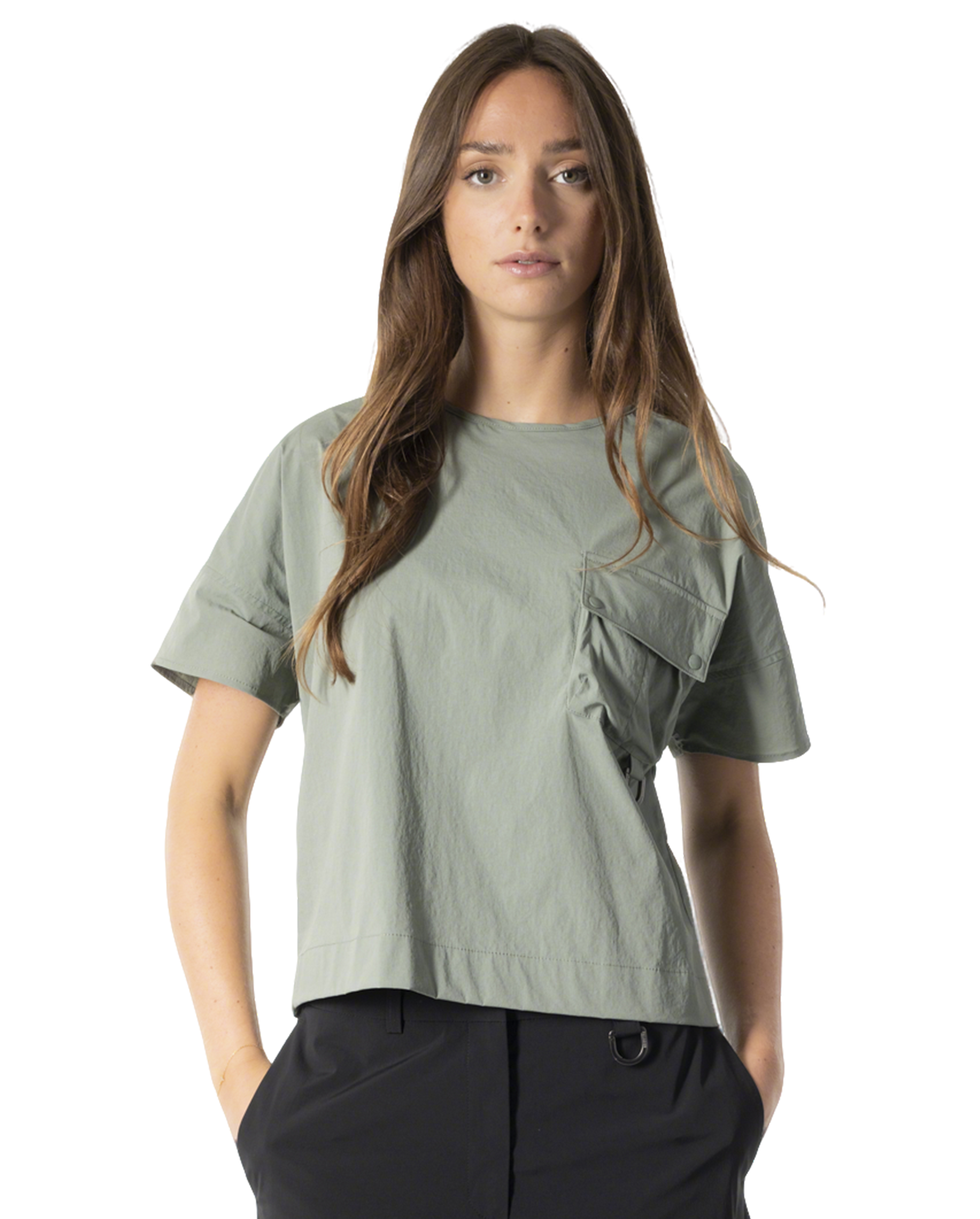 1911719-315 | WOMEN'S POCKET T-SHIRT | SAGE GREEN