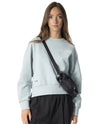 1911721-023 | WOMEN'S EMBROIDERED PALLADIUM THEME LOGO SWEATSHIR | CLOUD GRAY