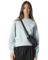 1911721-023 | WOMEN'S EMBROIDERED PALLADIUM THEME LOGO SWEATSHIR | CLOUD GRAY