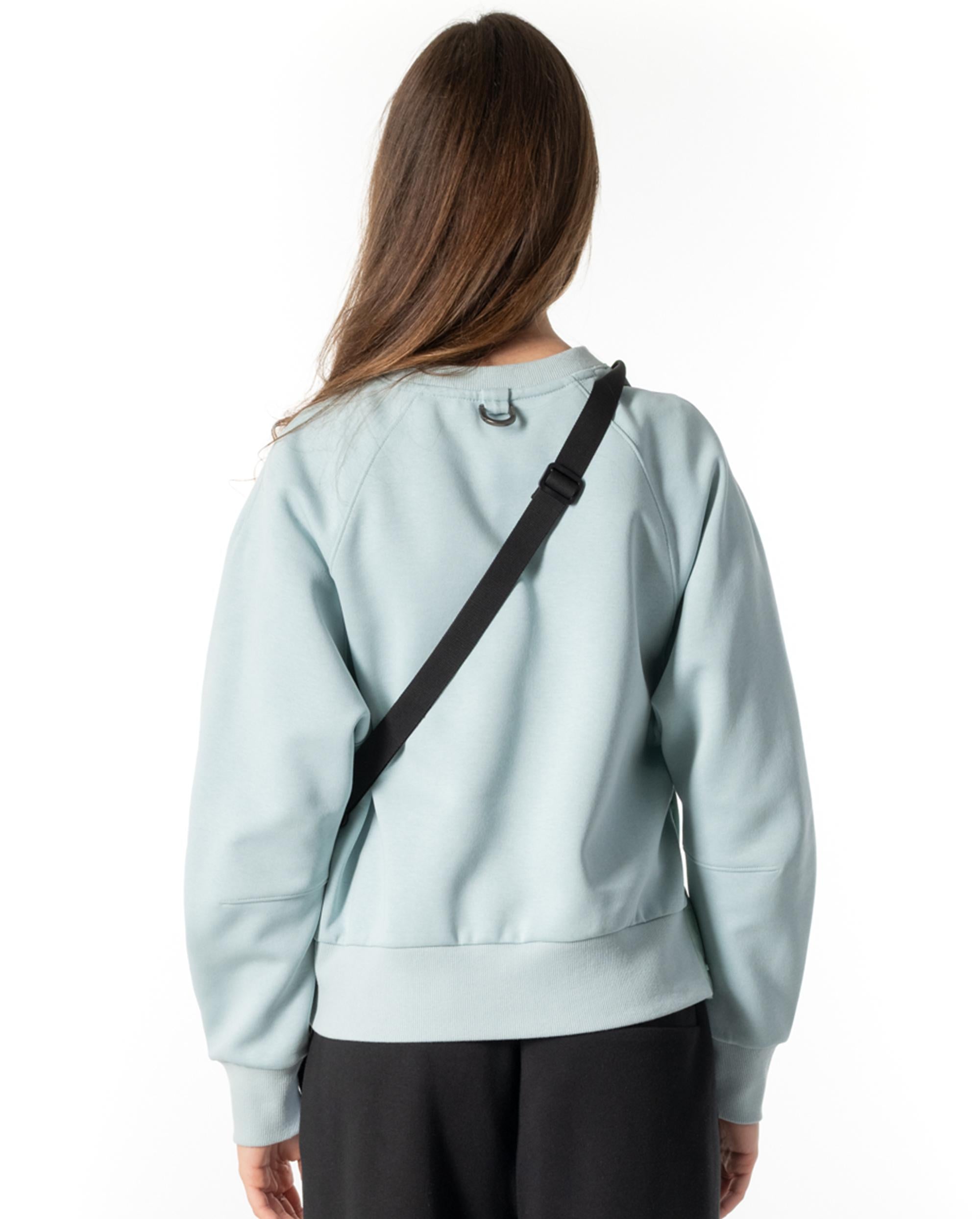 1911721-023 | WOMEN'S EMBROIDERED PALLADIUM THEME LOGO SWEATSHIR | CLOUD GRAY