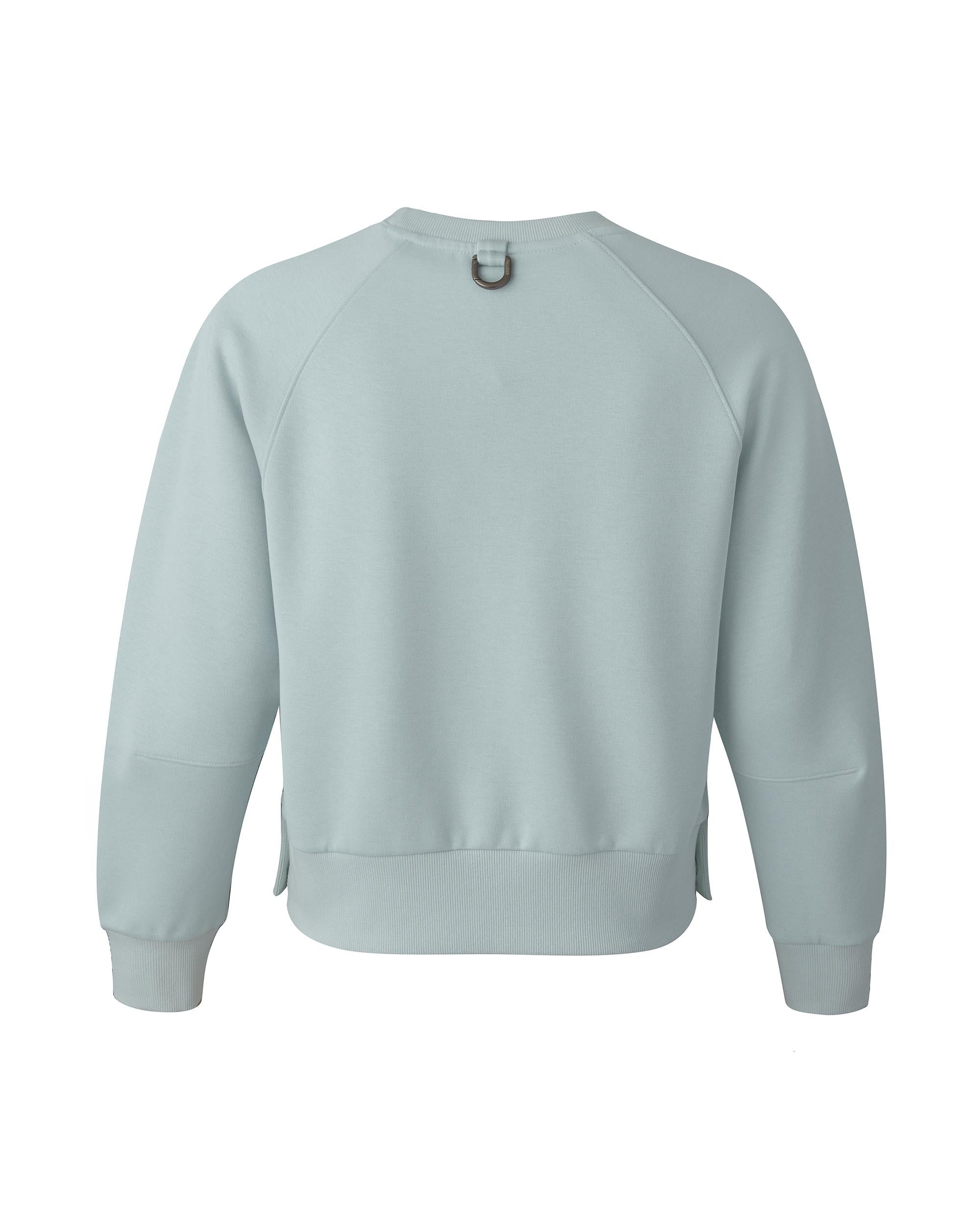 1911721-023 | WOMEN'S EMBROIDERED PALLADIUM THEME LOGO SWEATSHIR | CLOUD GRAY