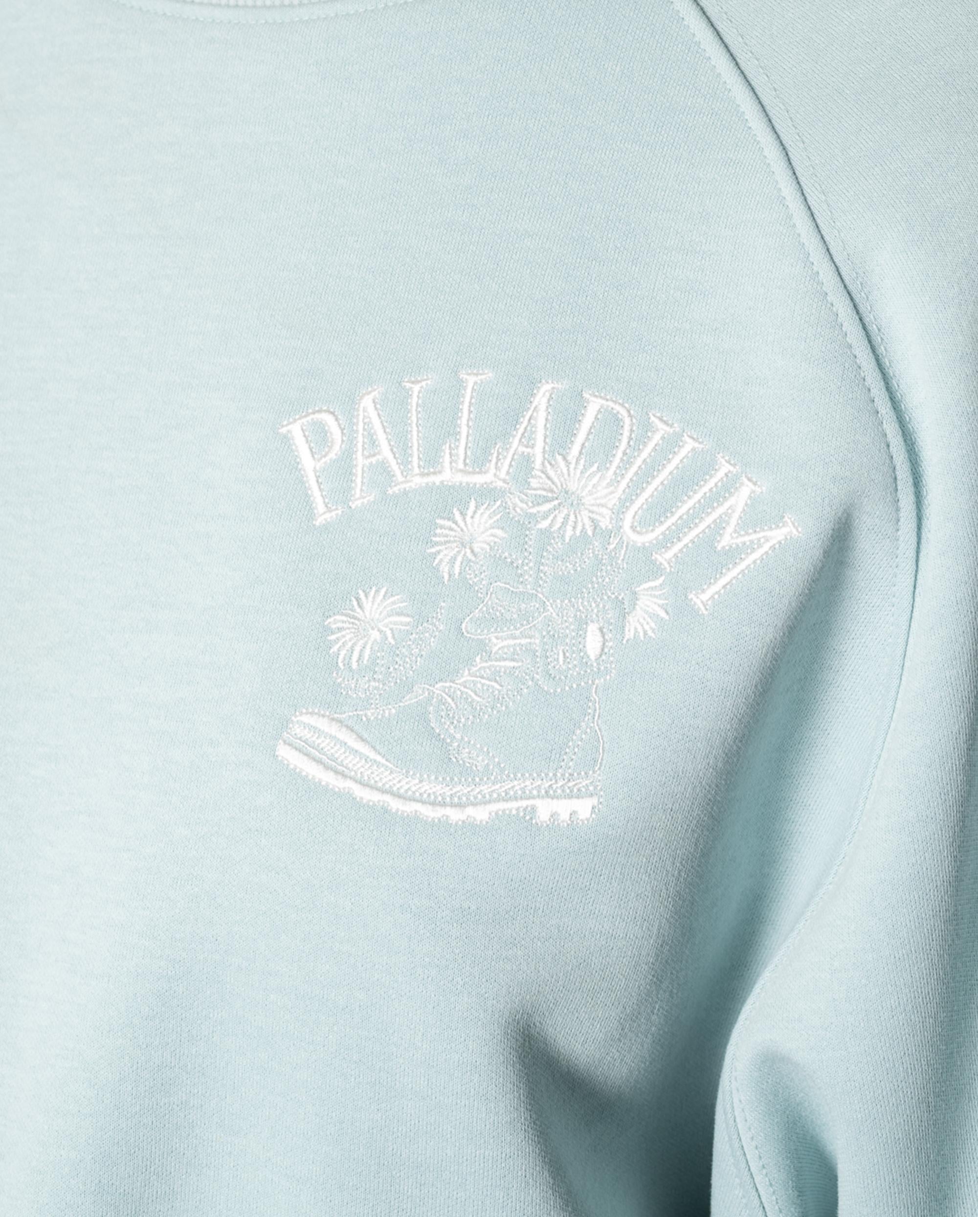 1911721-023 | WOMEN'S EMBROIDERED PALLADIUM THEME LOGO SWEATSHIR | CLOUD GRAY