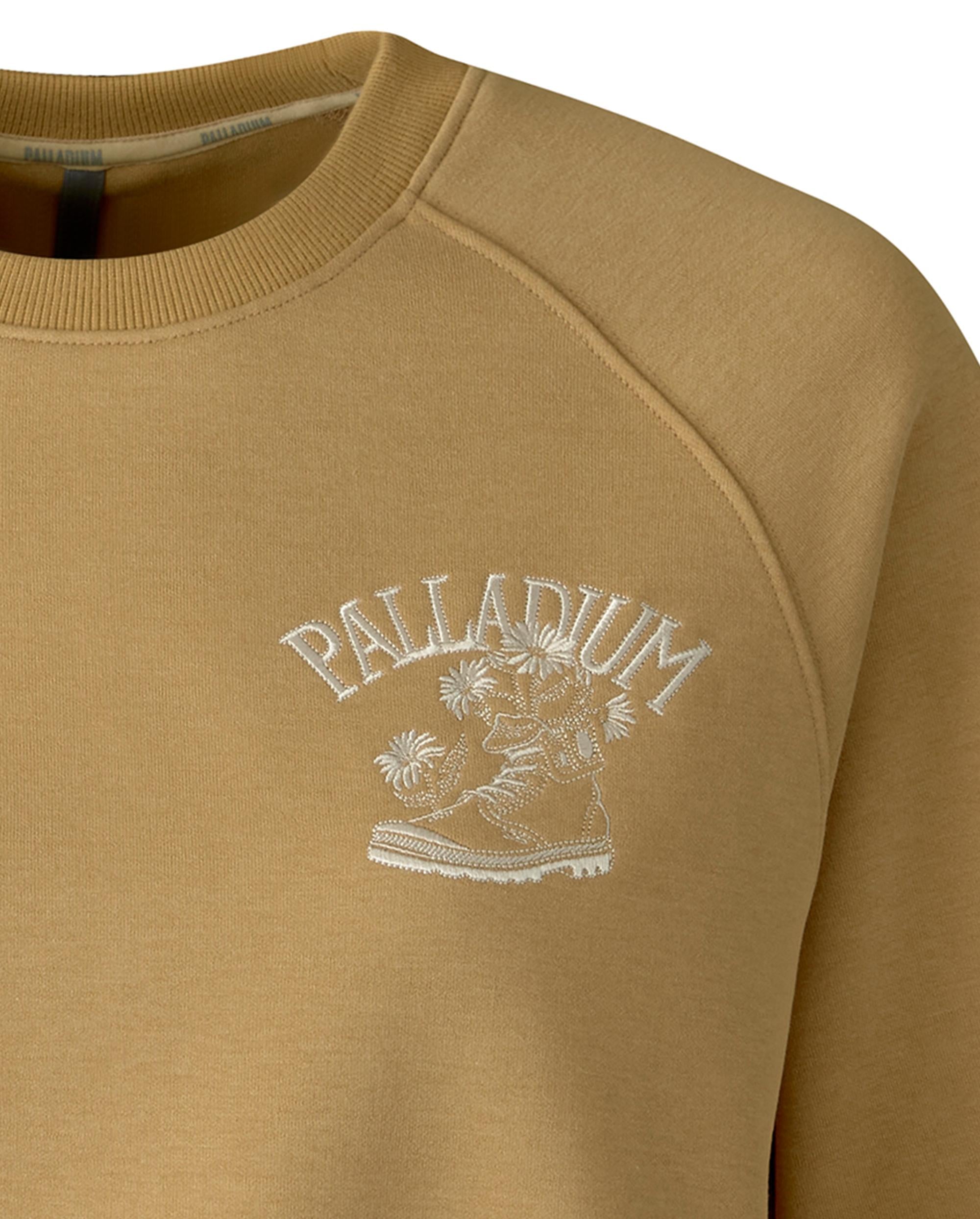 1911721-297 | WOMEN'S EMBROIDERED PALLADIUM THEME LOGO SWEATSHIR | HERITAGE CAMEL