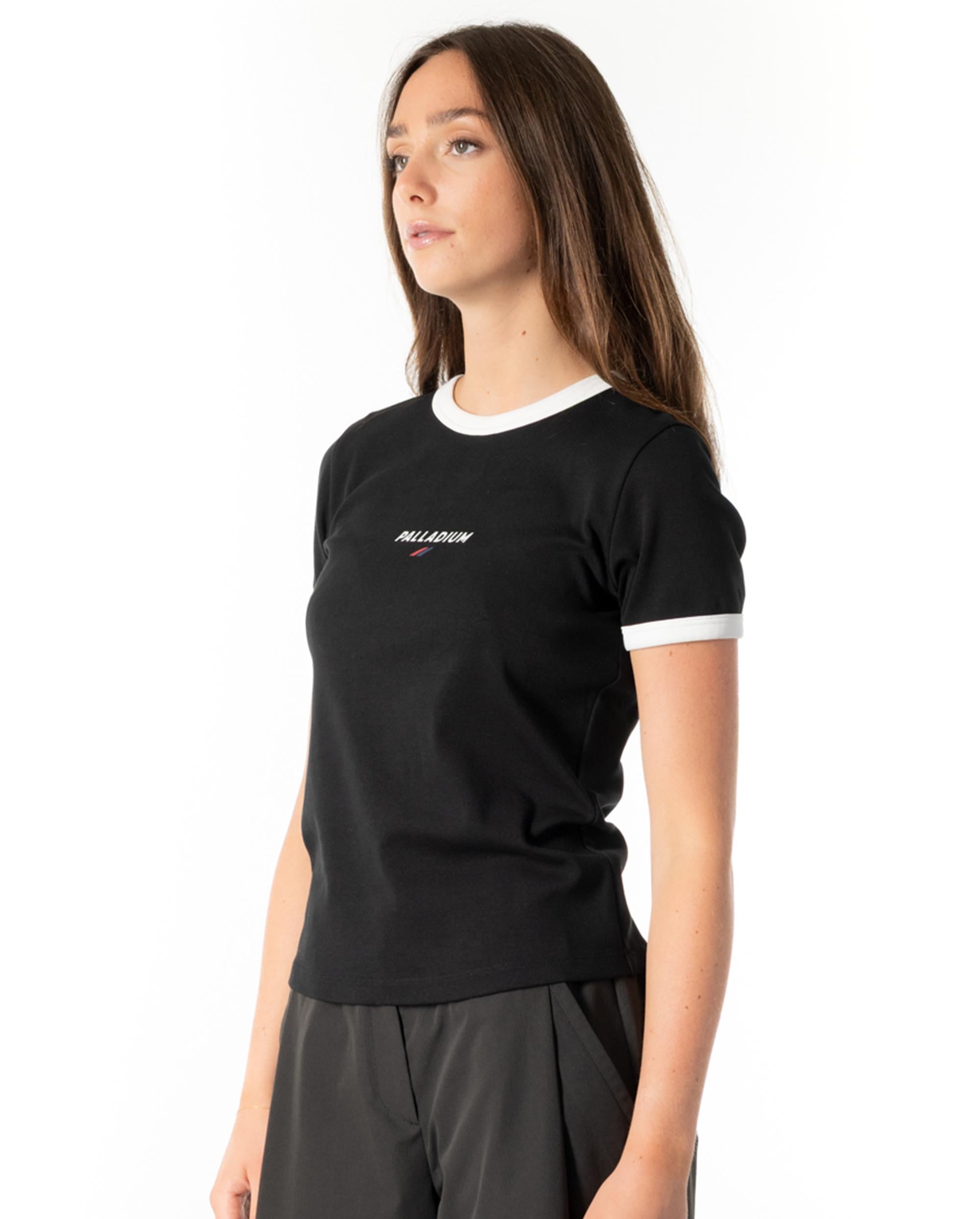 1911723-008 | WOMEN'S PALLADIUM LOGO COLOR BLOCKS T-SHIRT | BLACK