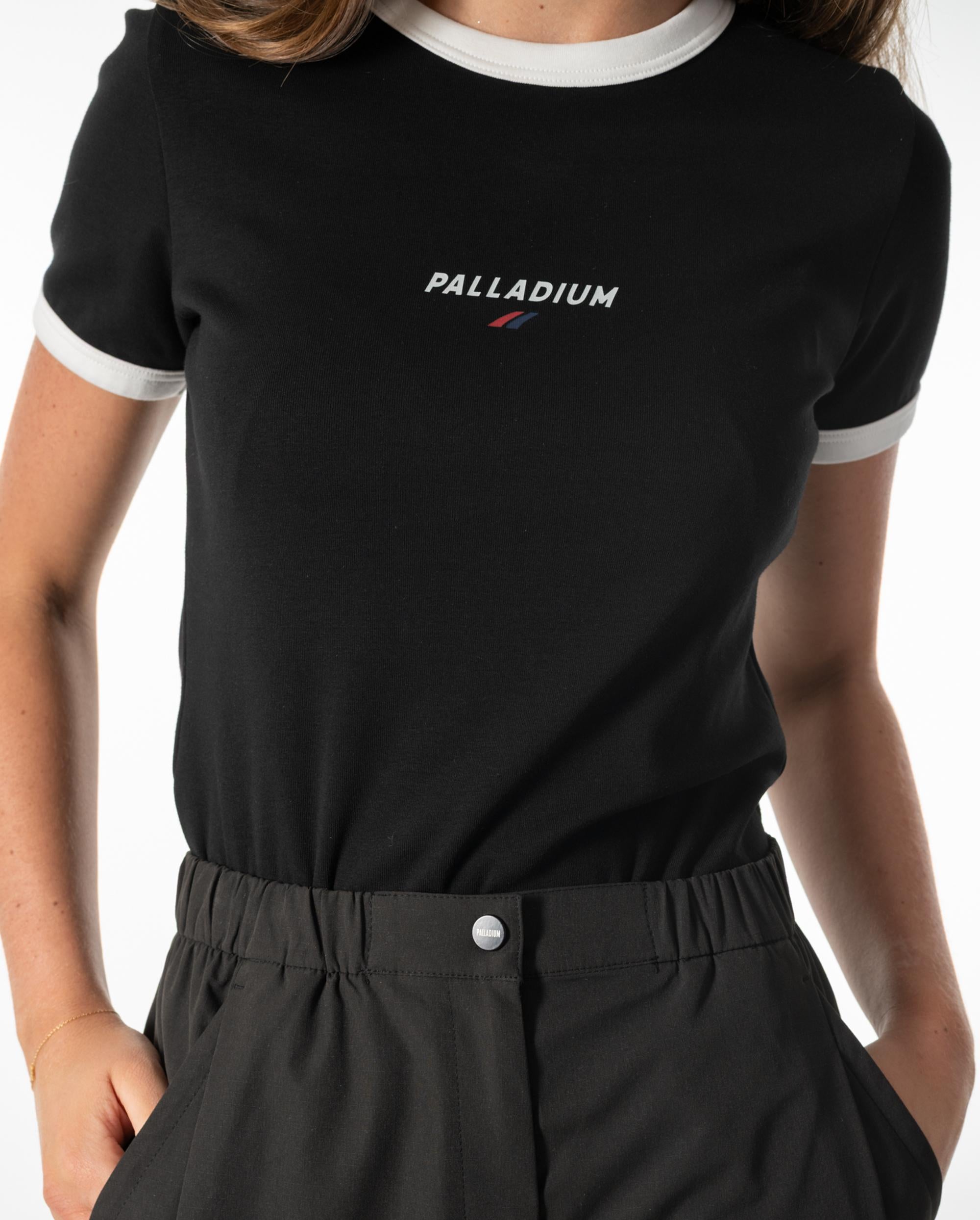 1911723-008 | WOMEN'S PALLADIUM LOGO COLOR BLOCKS T-SHIRT | BLACK